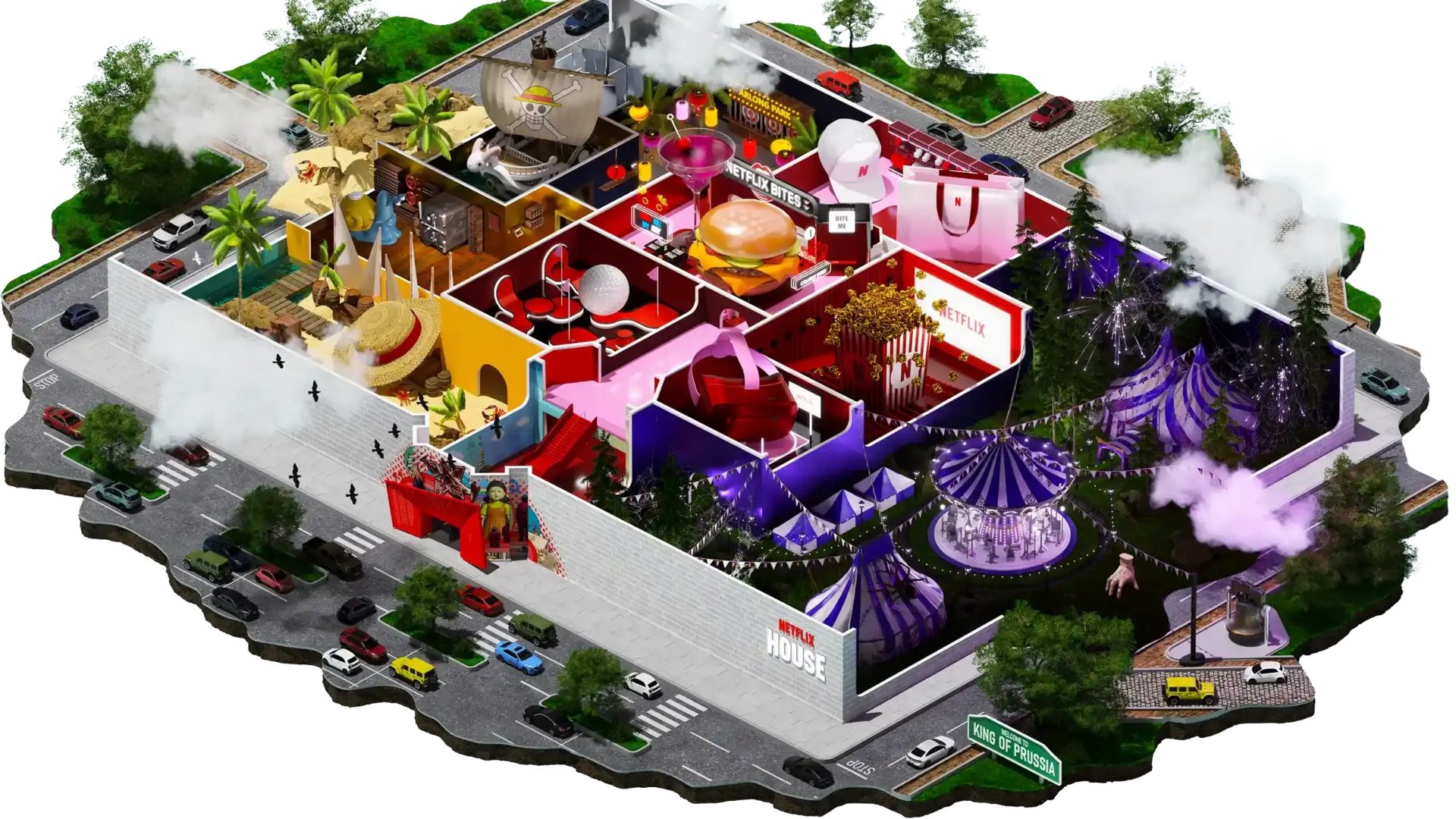 Arrivano i parchi divertimento di Netflix: sono a tema Bridgerton, Stranger Things e Squid Game