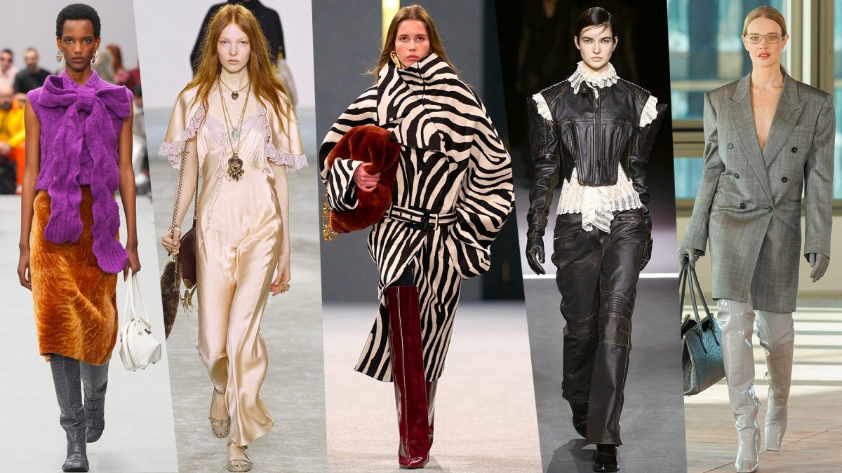da sinistra Acne Studios, Chloé, Balmain, Dior, Stella McCartney