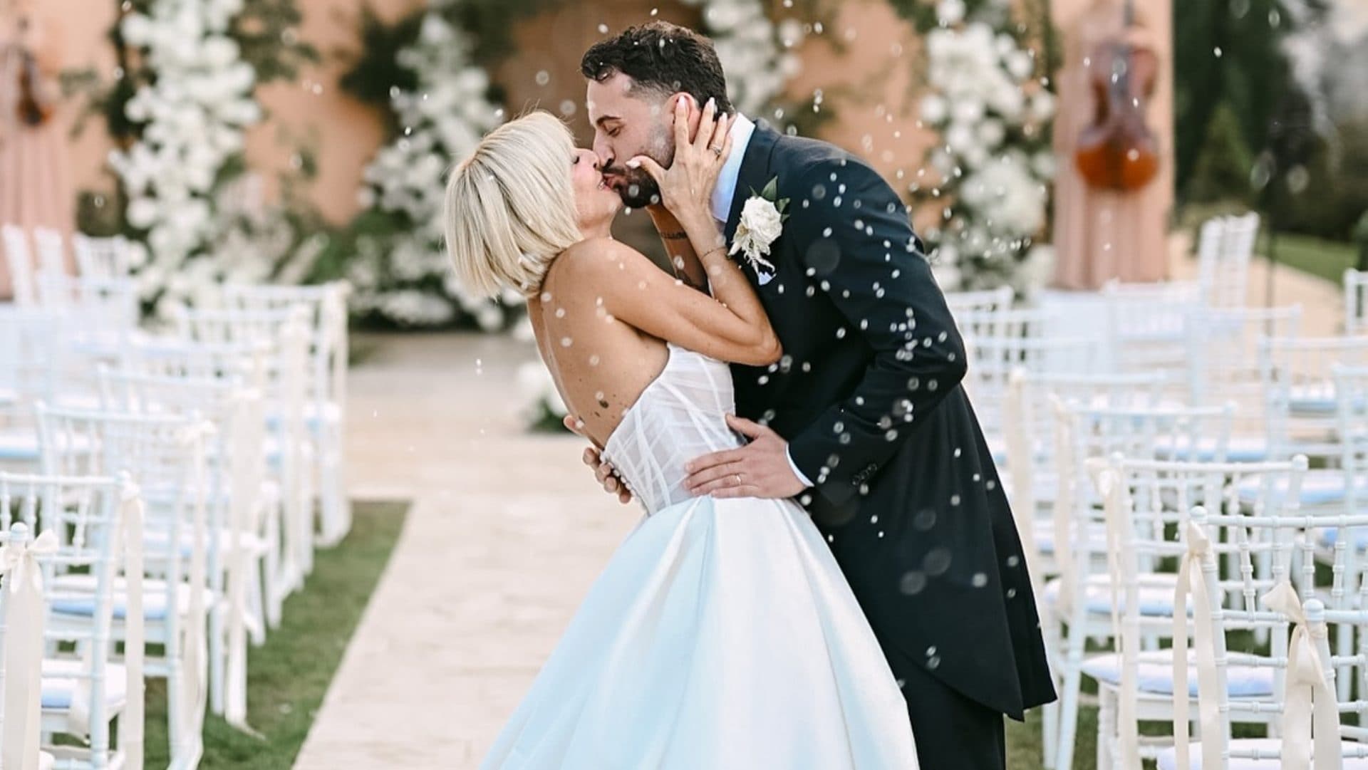 L’abito da sposa di Veronica Peparini: il vestito da principessa per il matrimonio con Andreas Muller