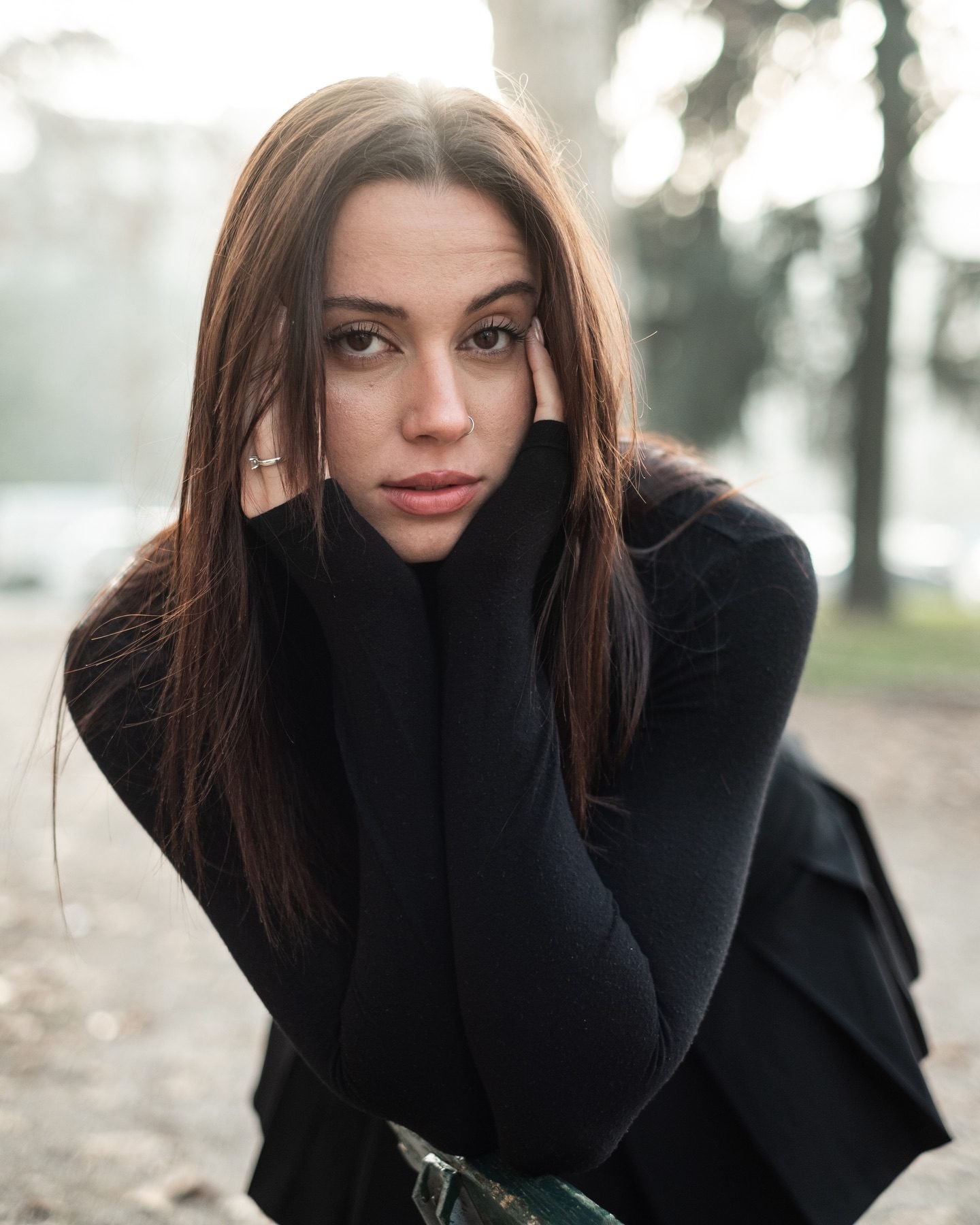 Vanessa Bellini con i capelli scuri
