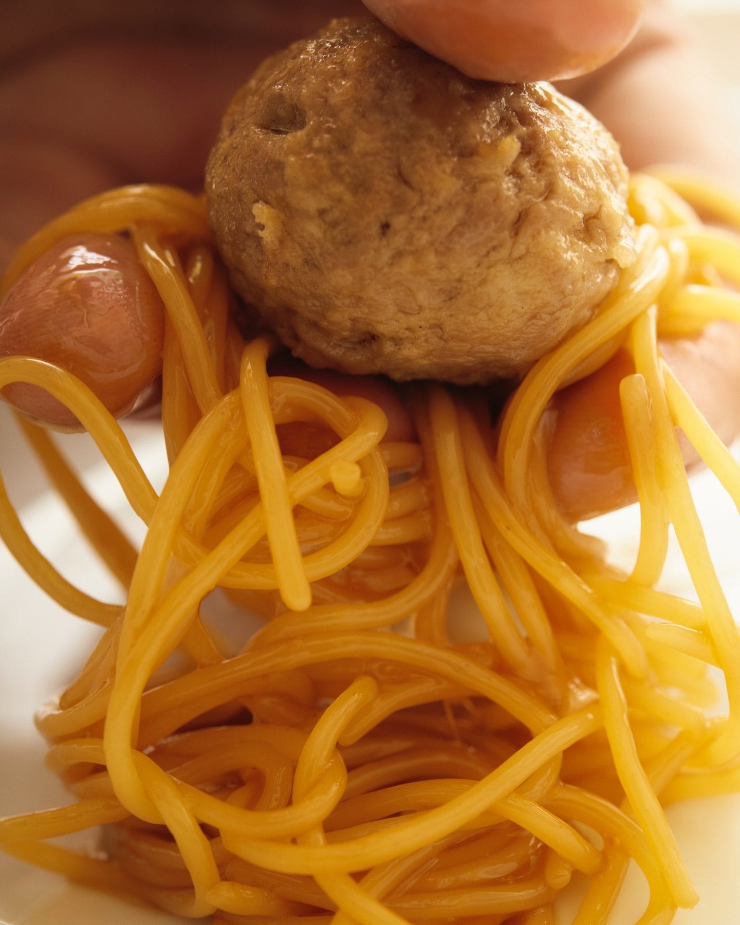 Lo spaghettino con polpetta