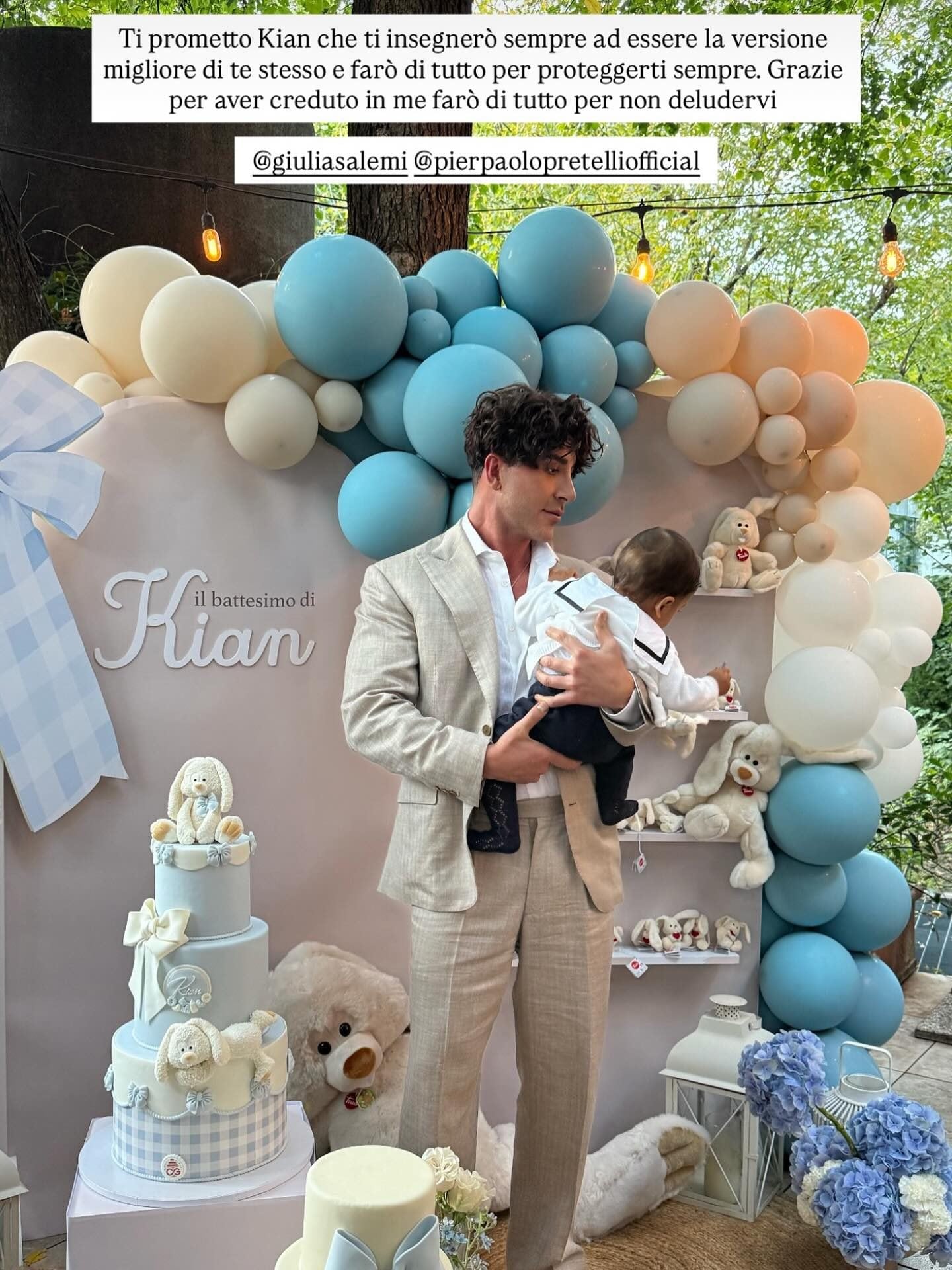 Kian con l’amico di Giulia Salemi Matteo Evandro