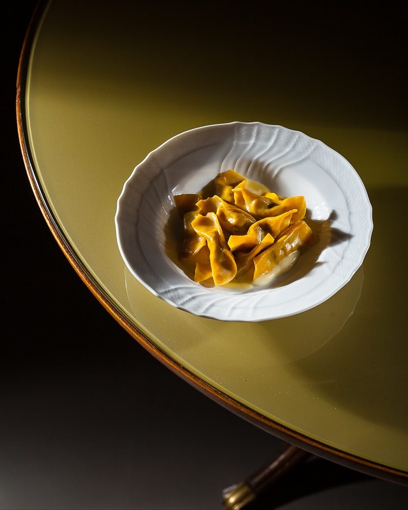 Uno dei piatti di Alberto Gipponi