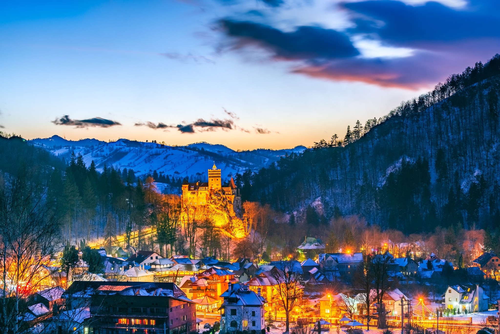 Castello e villaggio di Bran