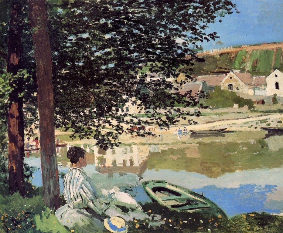 Sur les bords de Seine à Bennecourt, 1868