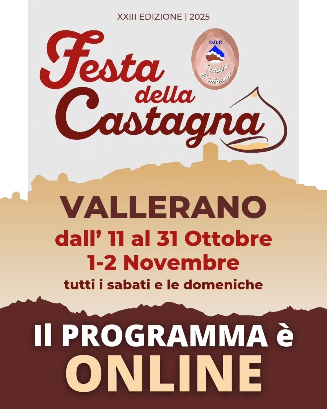 Festa della castagna, Vallerano