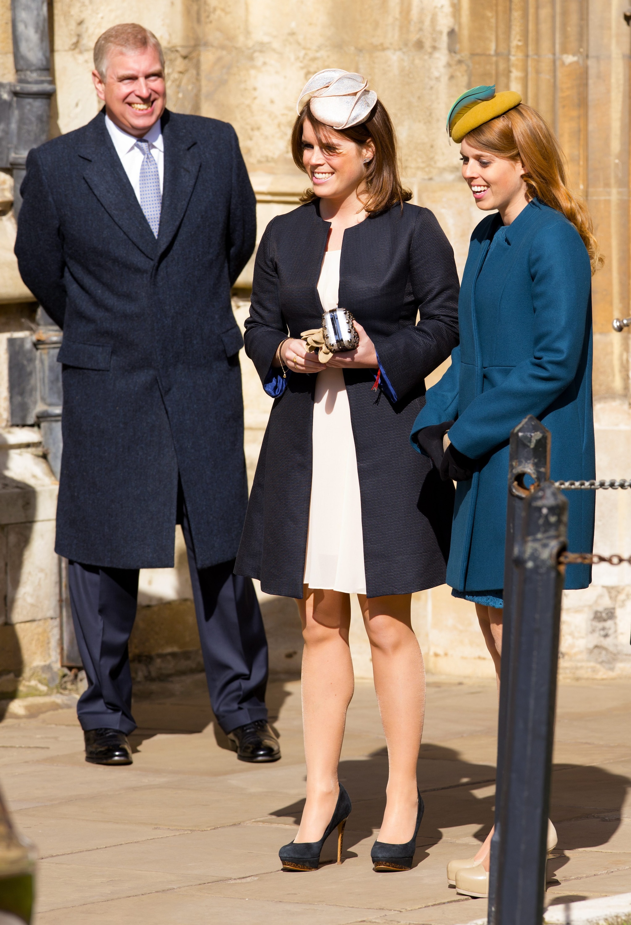 Il principe Andrea con le figlie
