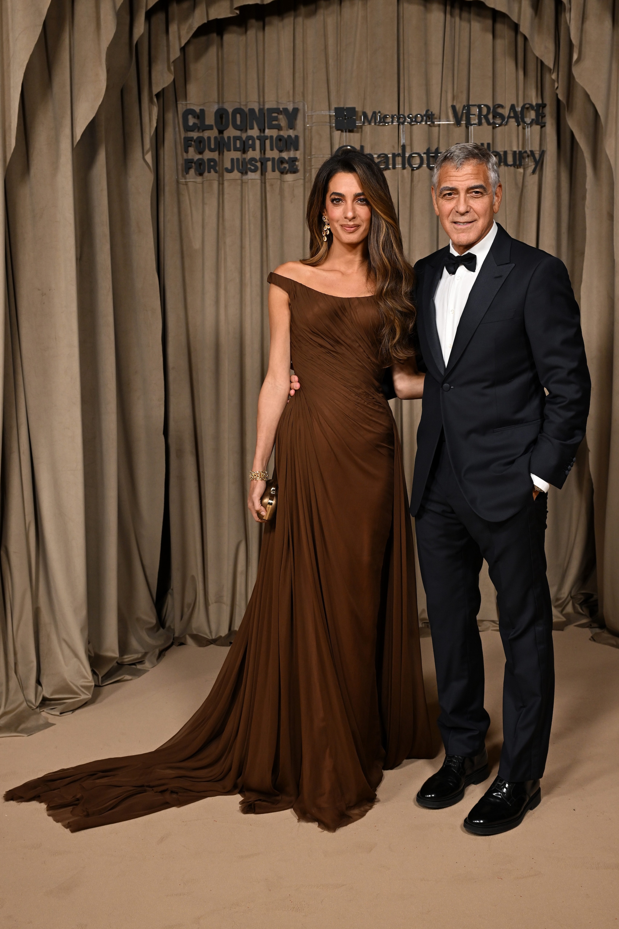 Amal Clooney in Versace by Dario Vitale