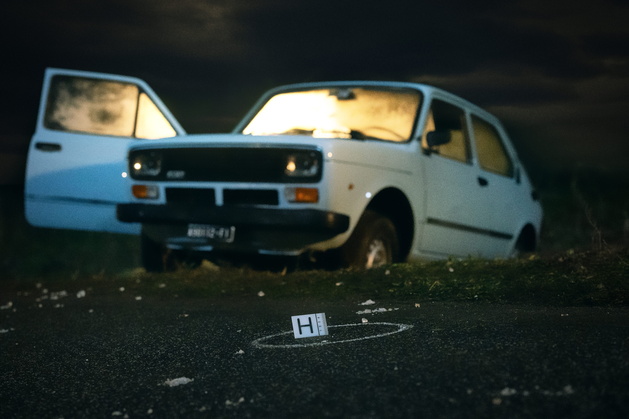 Una scena del crimine rappresentata nella serie.
