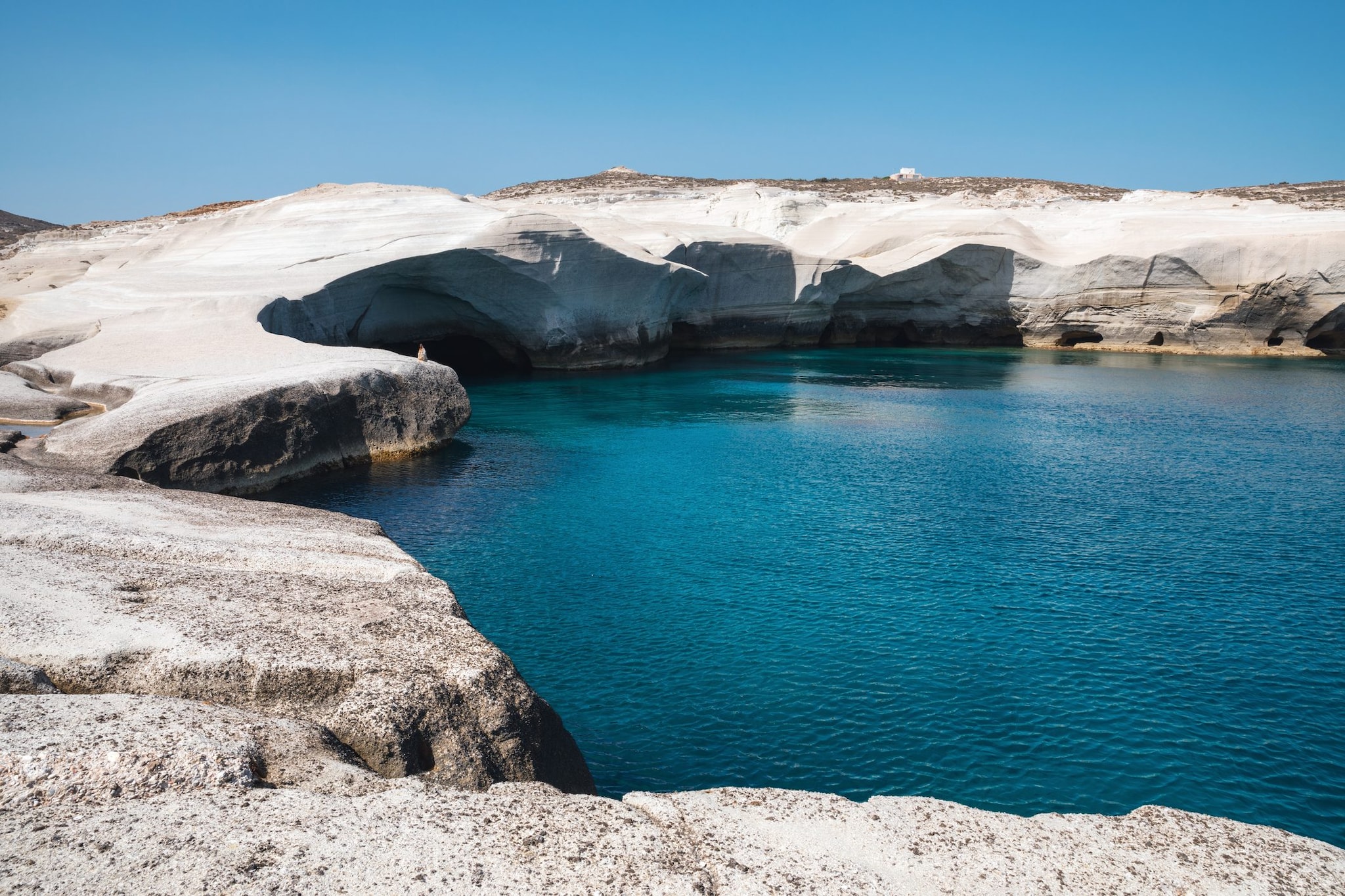 Le scogliere di Sarakiniko a Milos