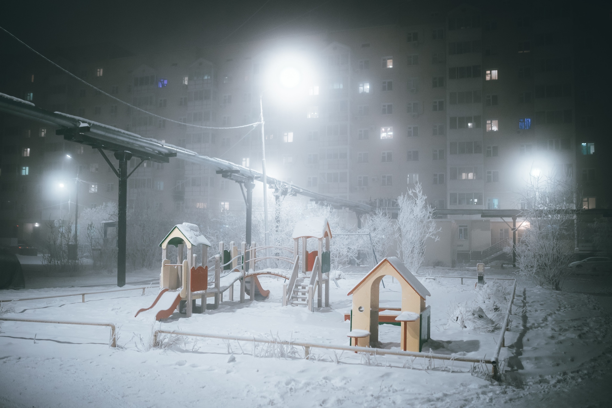 Parco giochi congelato di Yakutsk