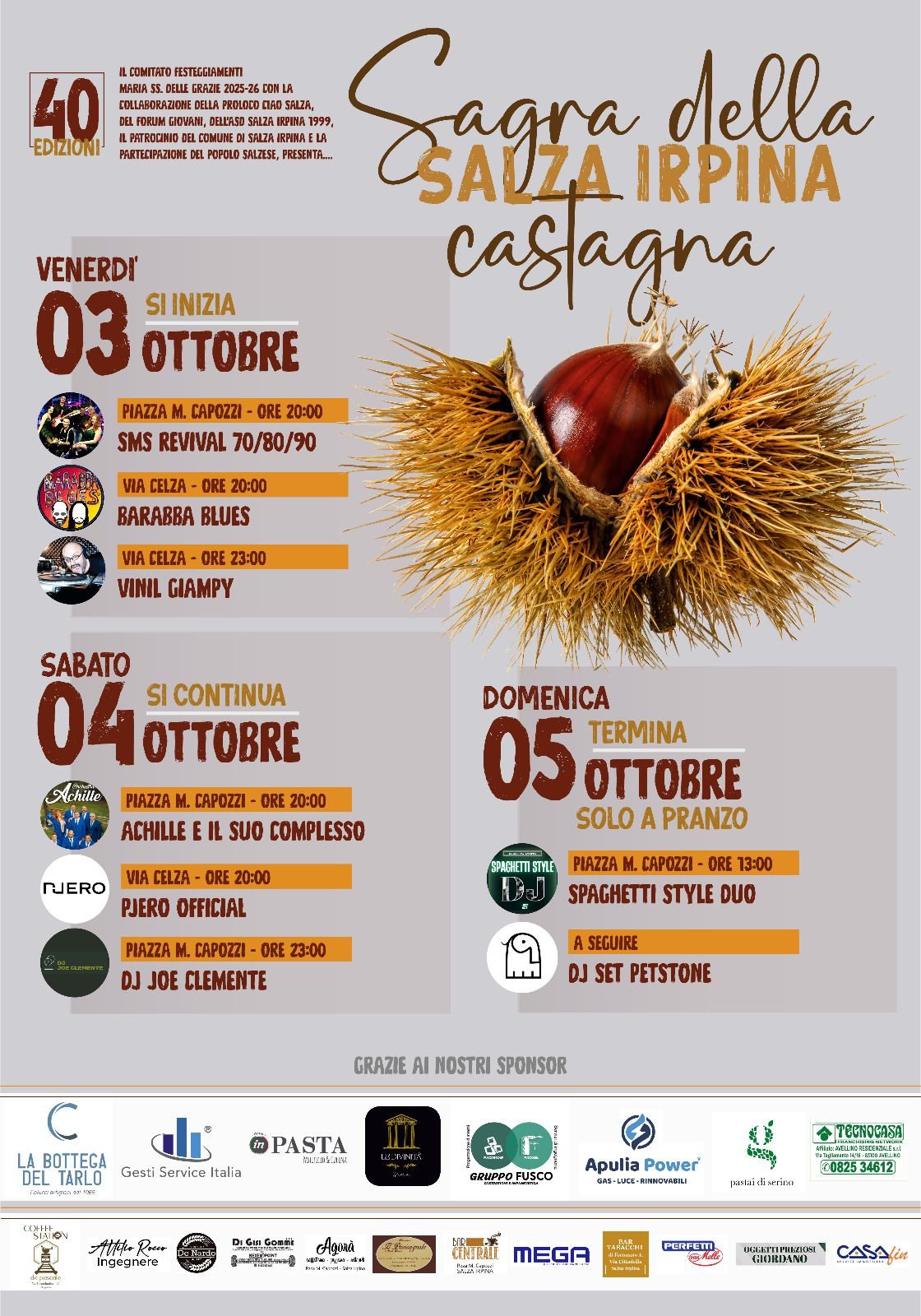 Sagra della Castagna a Salza Irpina 2025