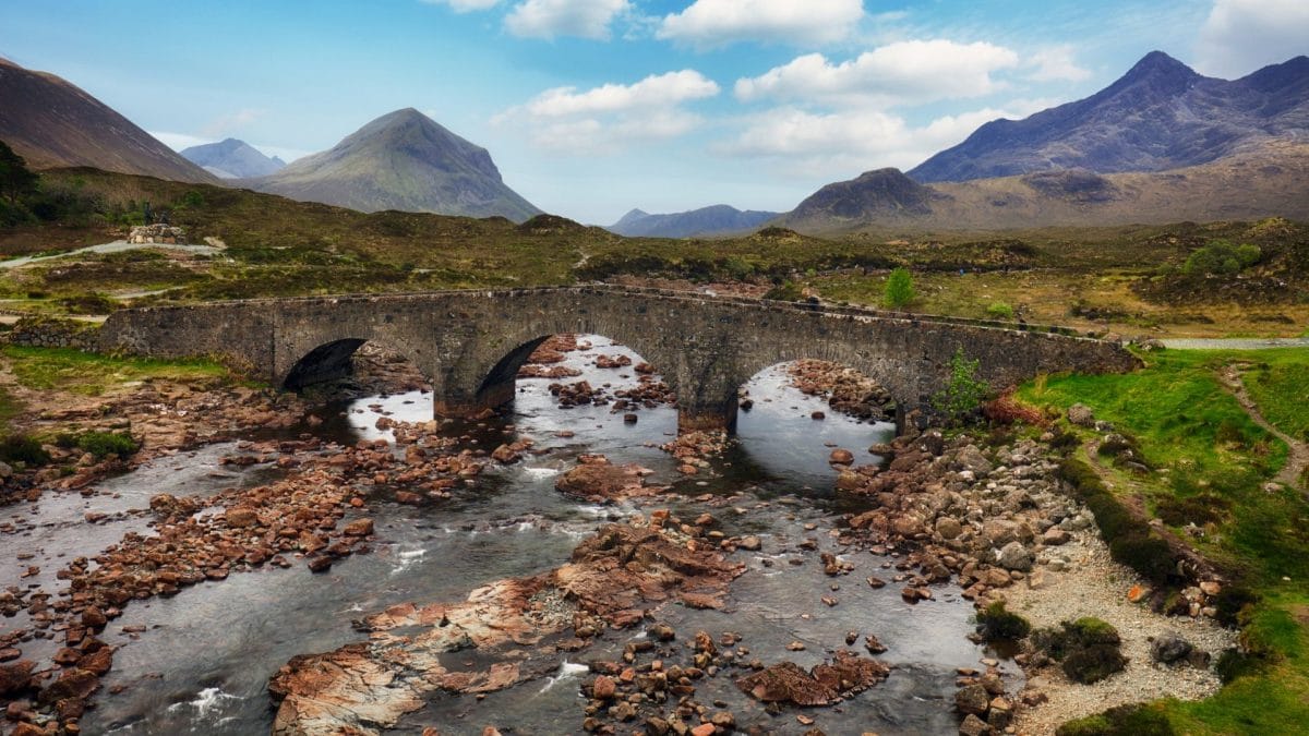 Sligachan Old Bridge, Isola di Skye, Scozia