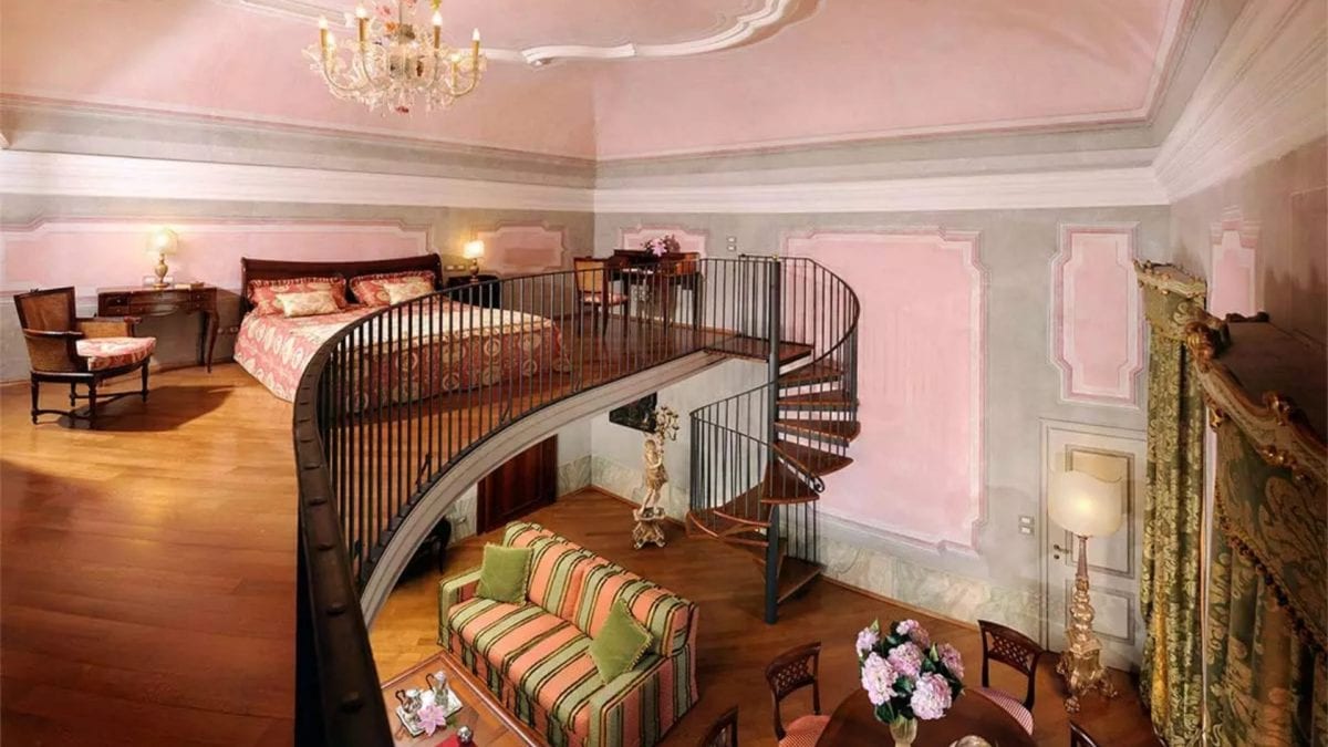 Una suite dell’Hotel Castelbrando