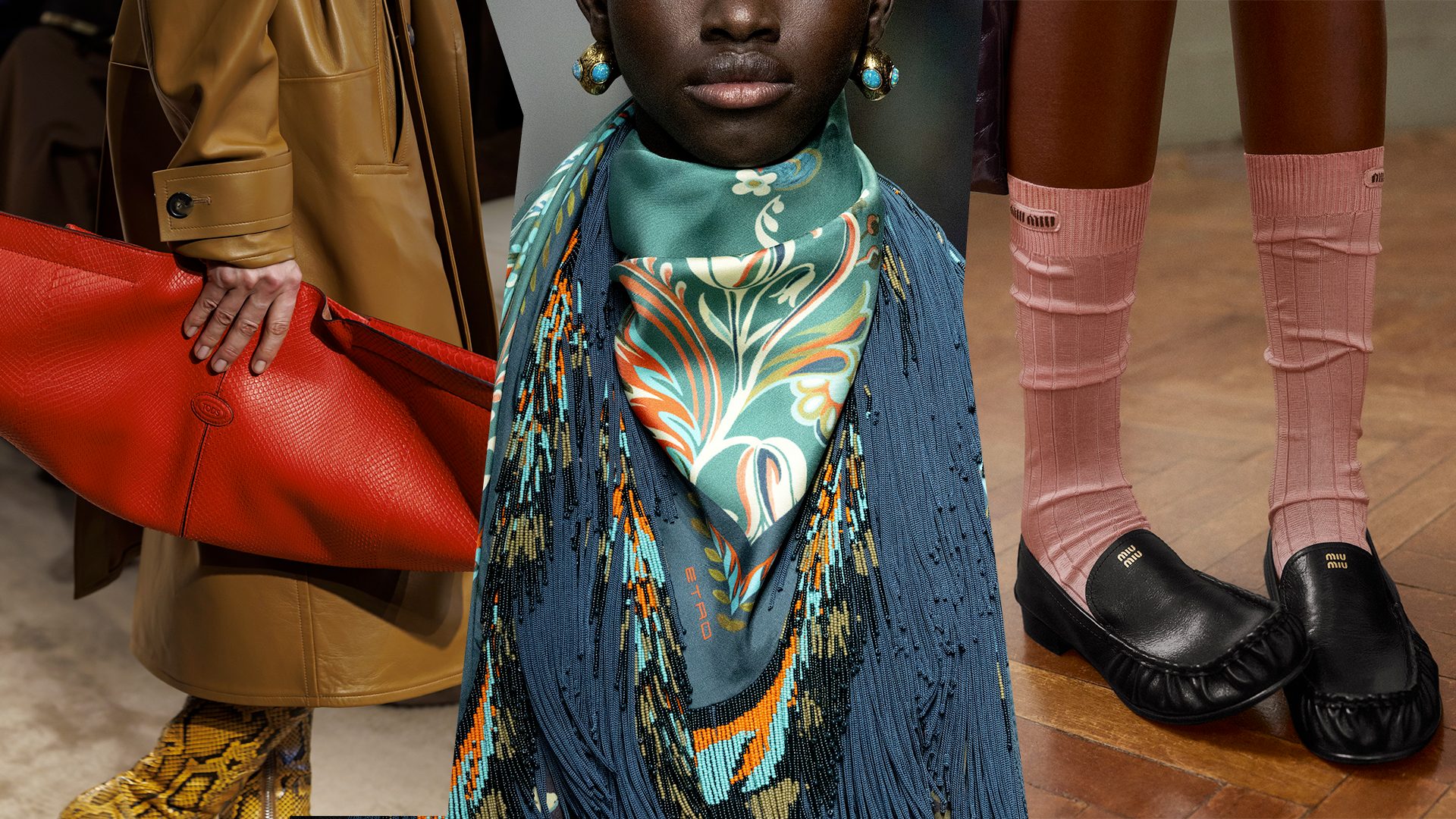 I consigli della stylist per abbinare i 5 accessori di tendenza  dell'autunno 2025, dai mocassini alle borse rosse