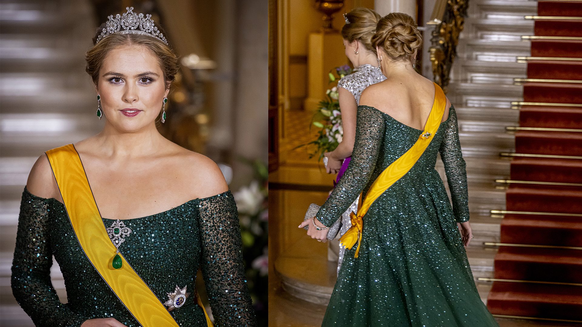 La principessa Amalia come in una fiaba: quanto costa l'abito di cristalli della futura regina