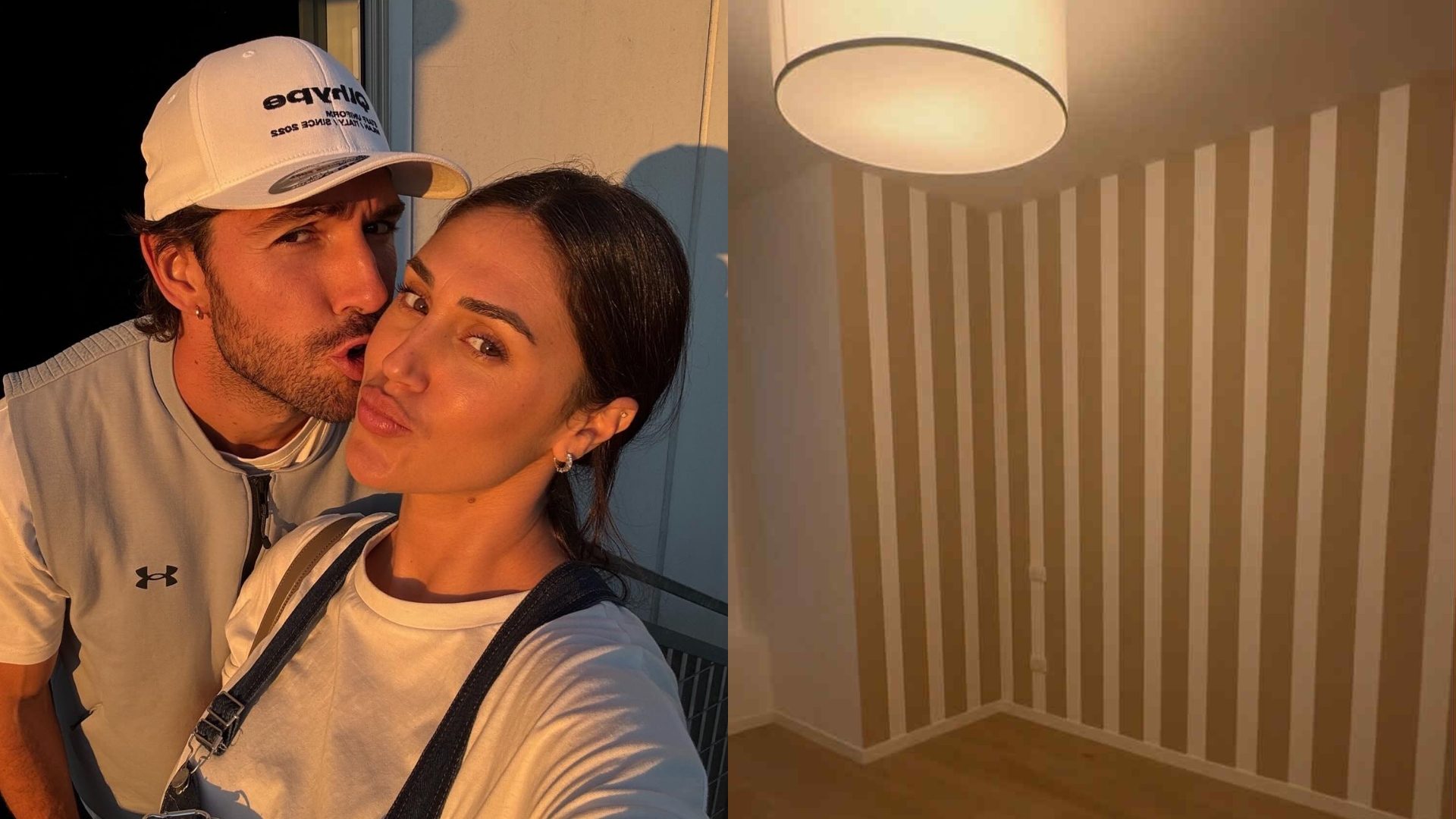 Cecilia Rodriguez mostra la cameretta di Clara Isabel: pareti a righe e culla all'uncinetto