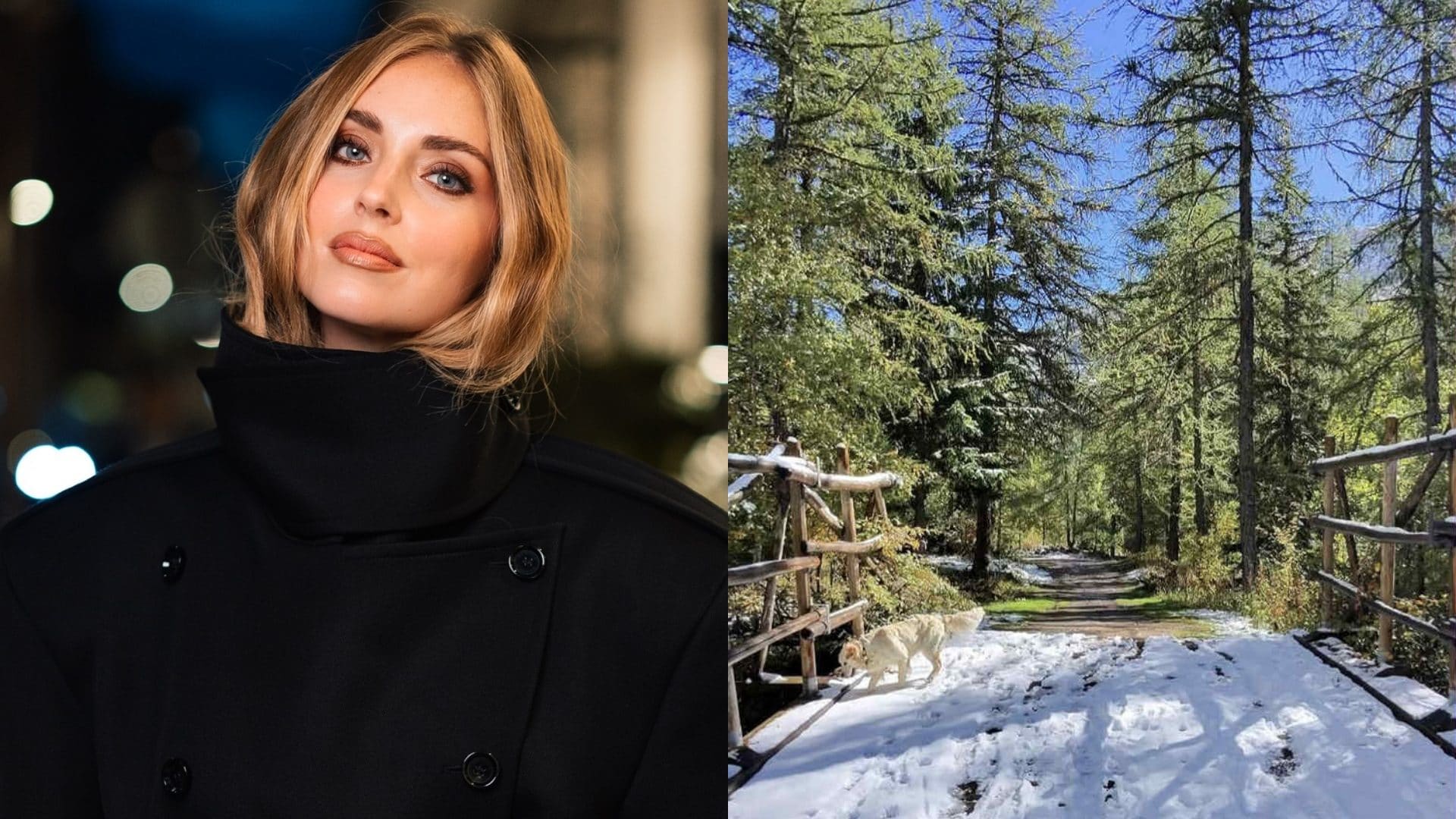 Chiara Ferragni in montagna con Leone e Vittoria: dove ha visto la prima neve di stagione