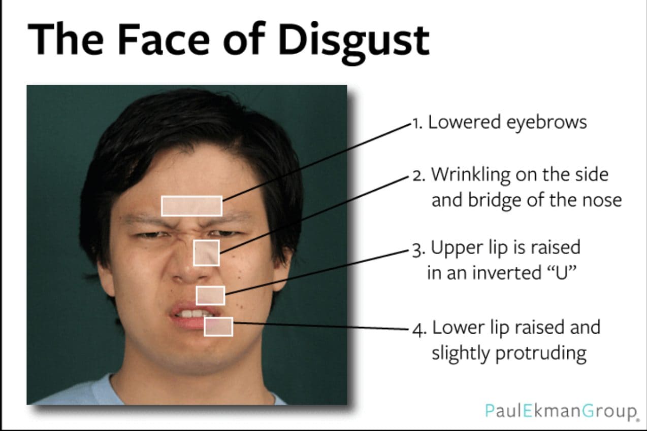 Disgusto, foto di Paul Ekman Group