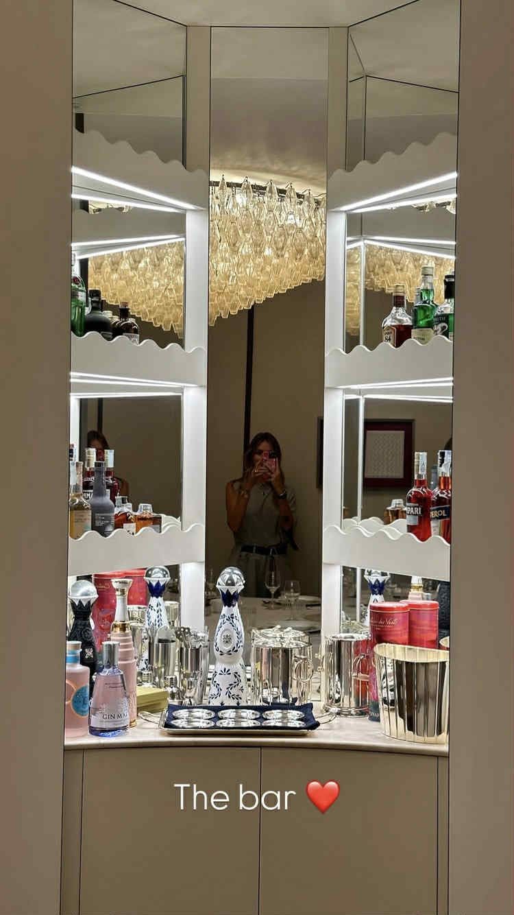 Chiara Ferragni mostra l’angolo bar