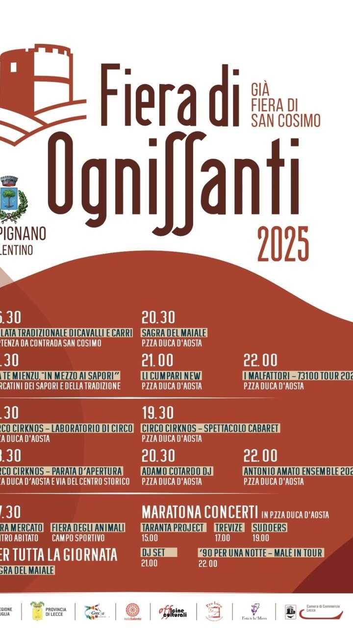Fiera ognissanti 2025 Lecce