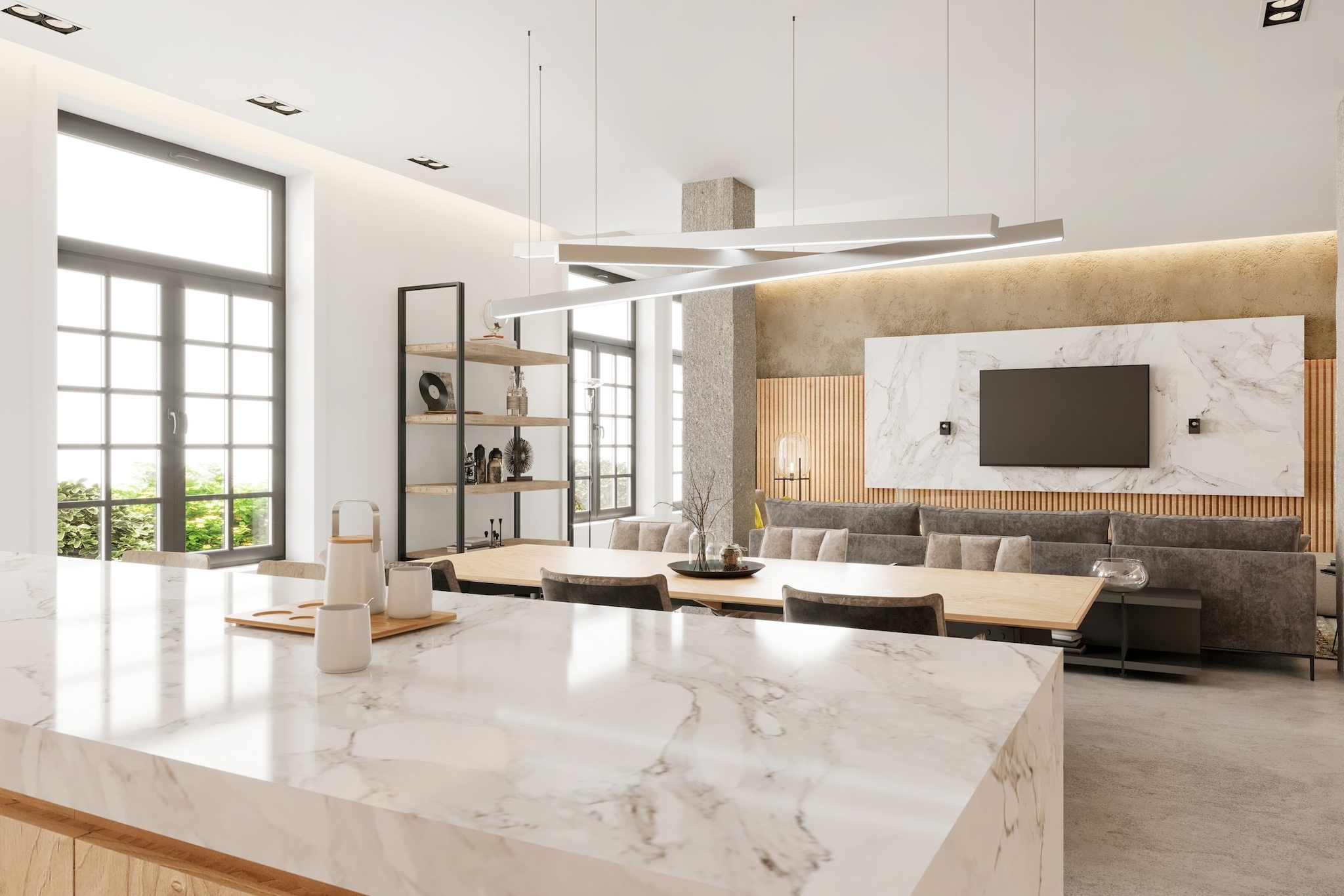 Cucina in nuance neutre