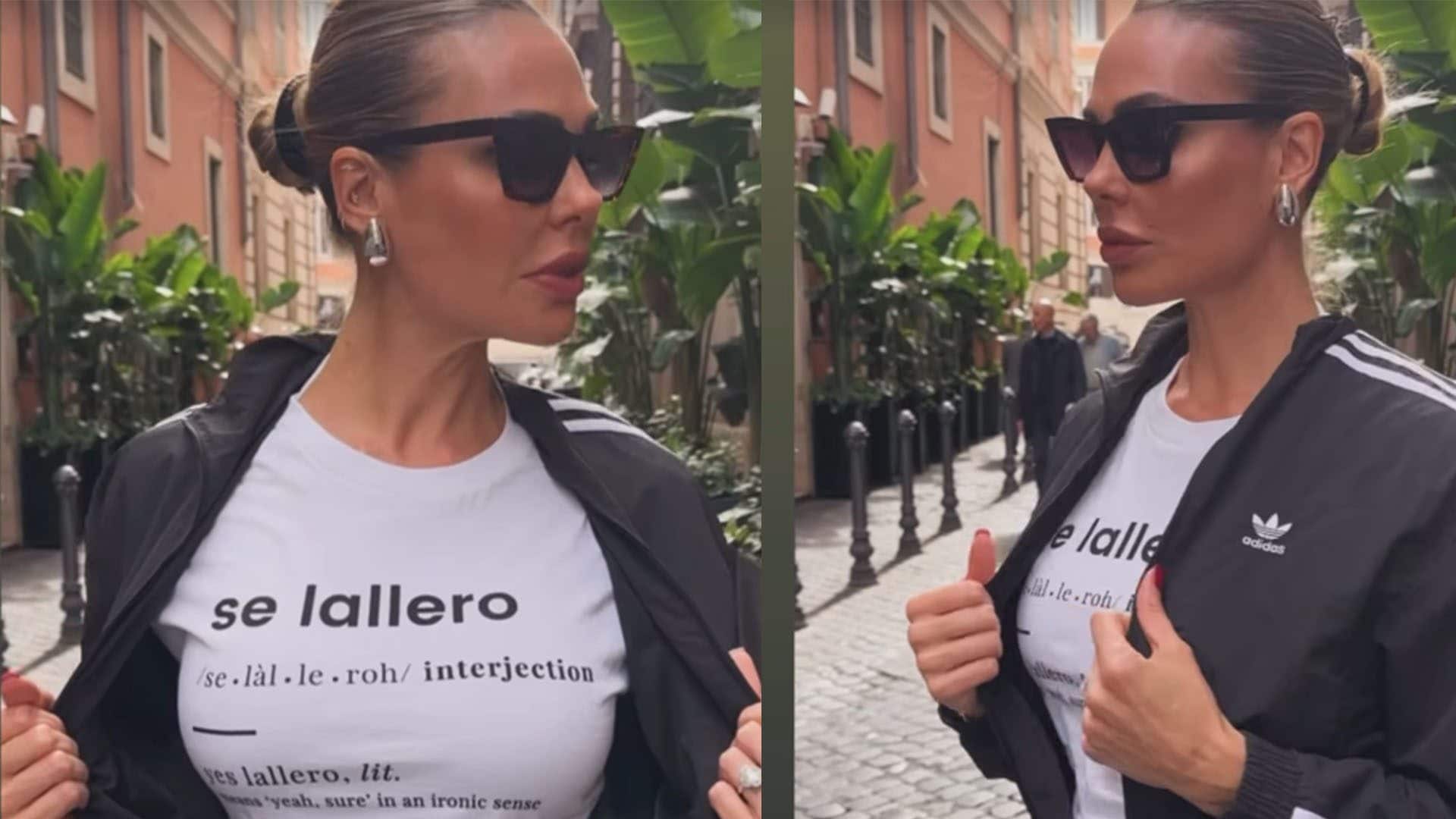 L'omaggio di Ilary Blasi alla "romanità": il significato della T-shirt