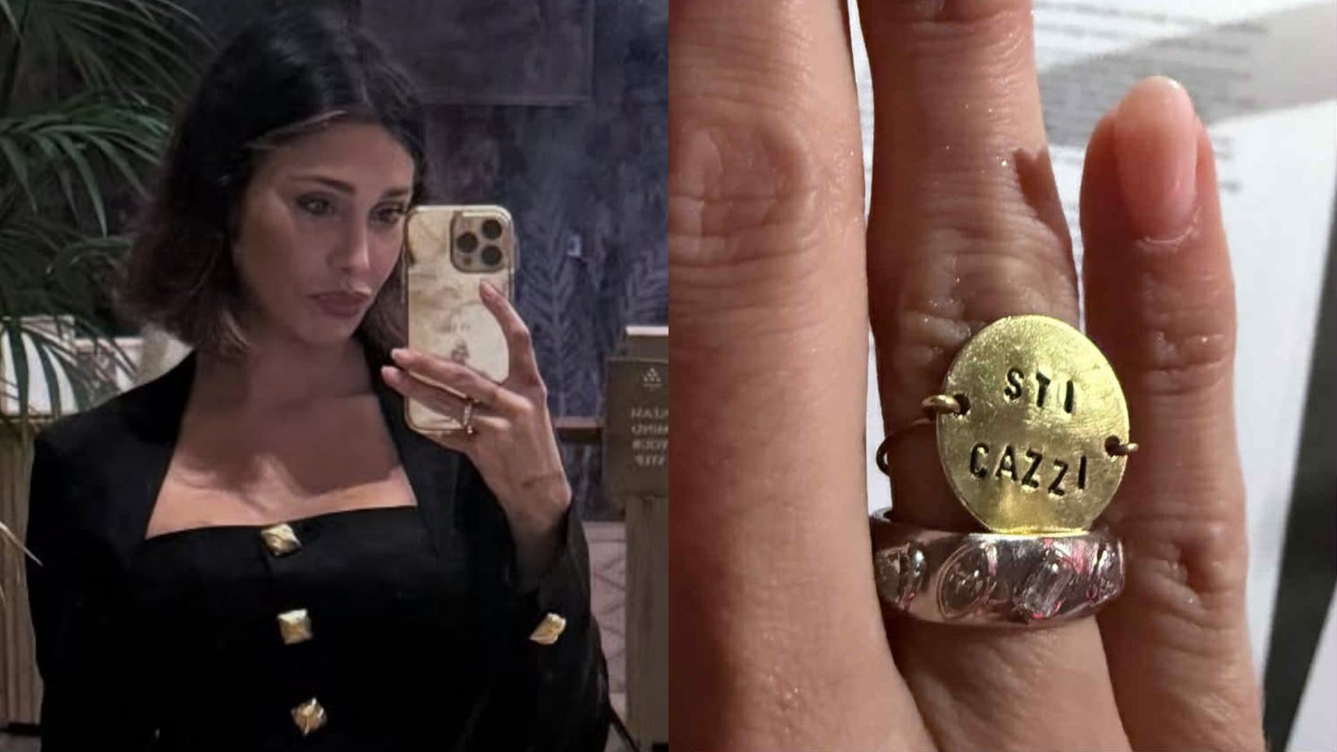 Belén Rodriguez ha un nuovo anello: niente più griffe, ora punta sul messaggio "ironico"