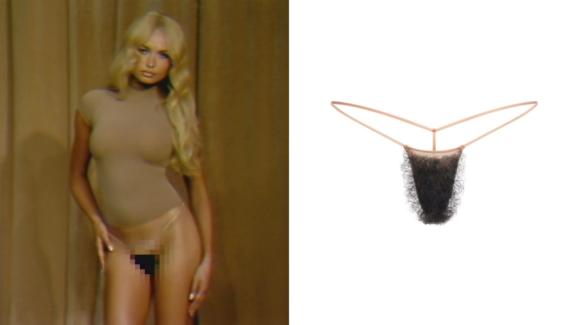 I peli pubici non sono più un tabù: arriva il perizoma "peloso" di Kim Kardashian