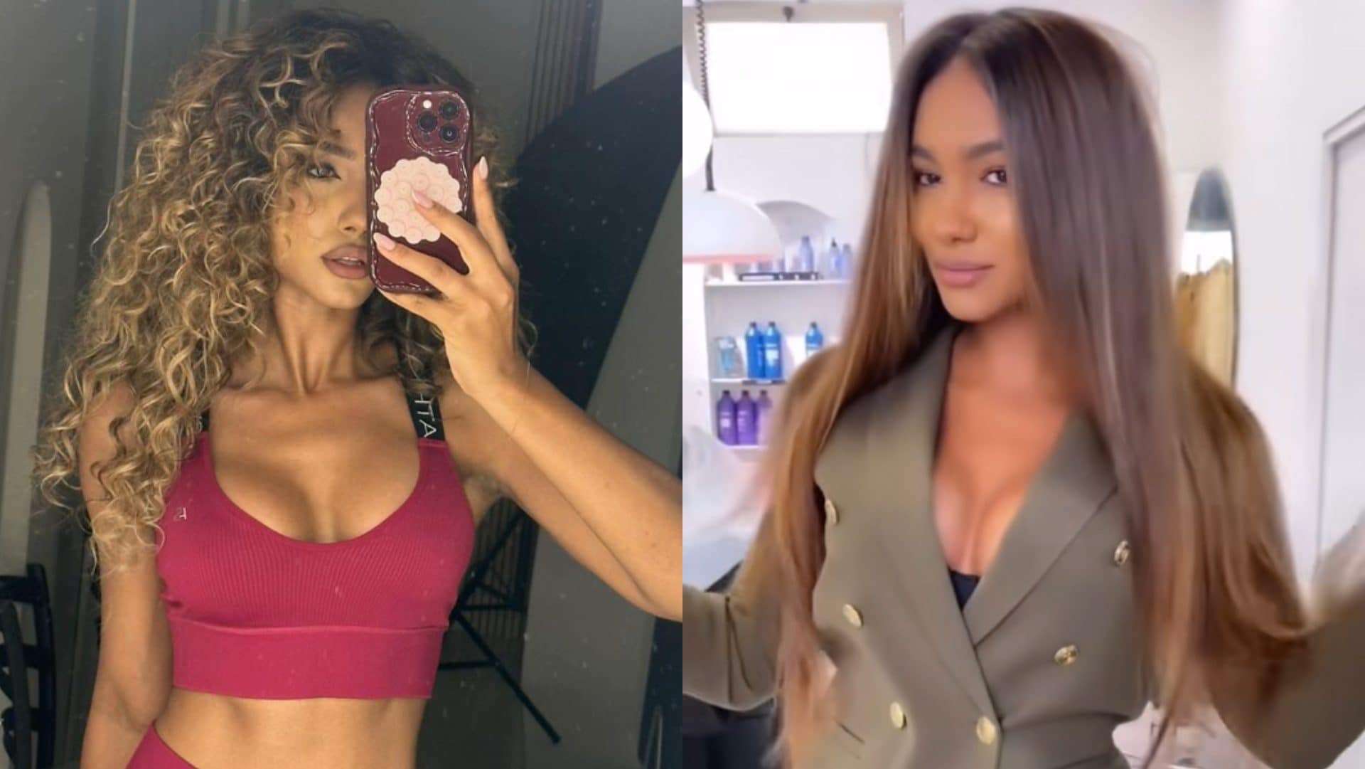 Samira Lui senza ricci: la trasformazione coi capelli lisci della valletta de La Ruota della Fortuna