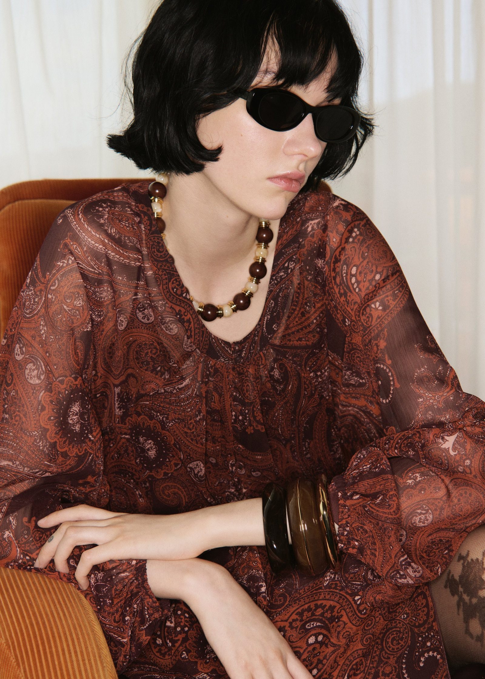 Collana con perle bold Mango