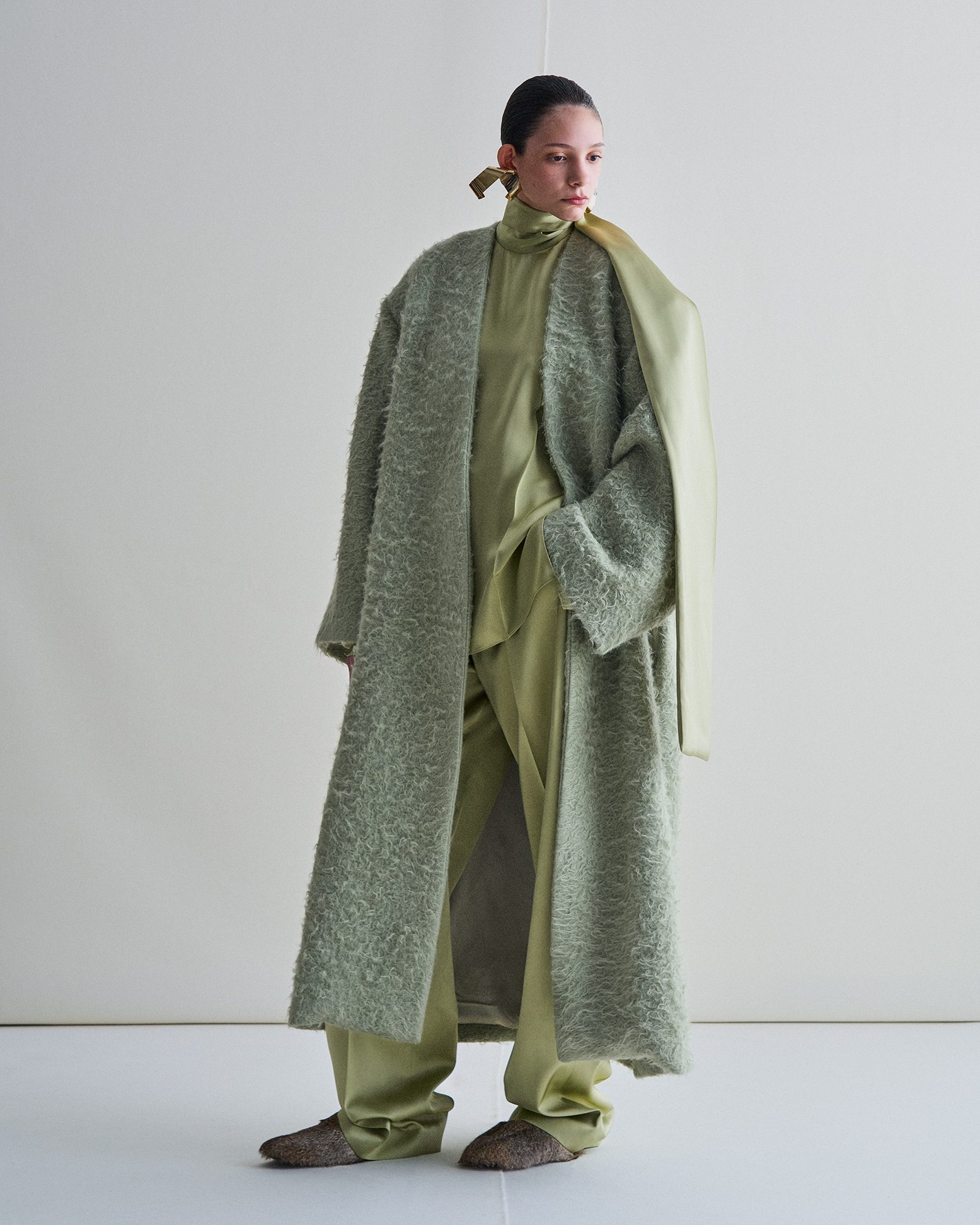 Mille sfumature di verde nel look Calcaterra