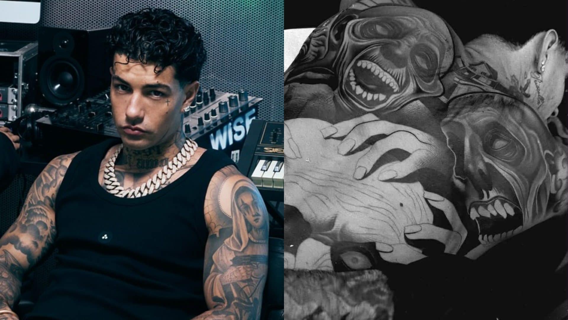 Il nuovo tatuaggio di Tony Effe: cosa raffigura il disegno che gli ricopre la schiena