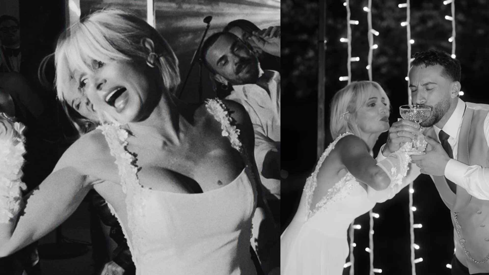 Il secondo abito da sposa di Veronica Peparini: quanto costa il vestito con guanti e spacco per il party