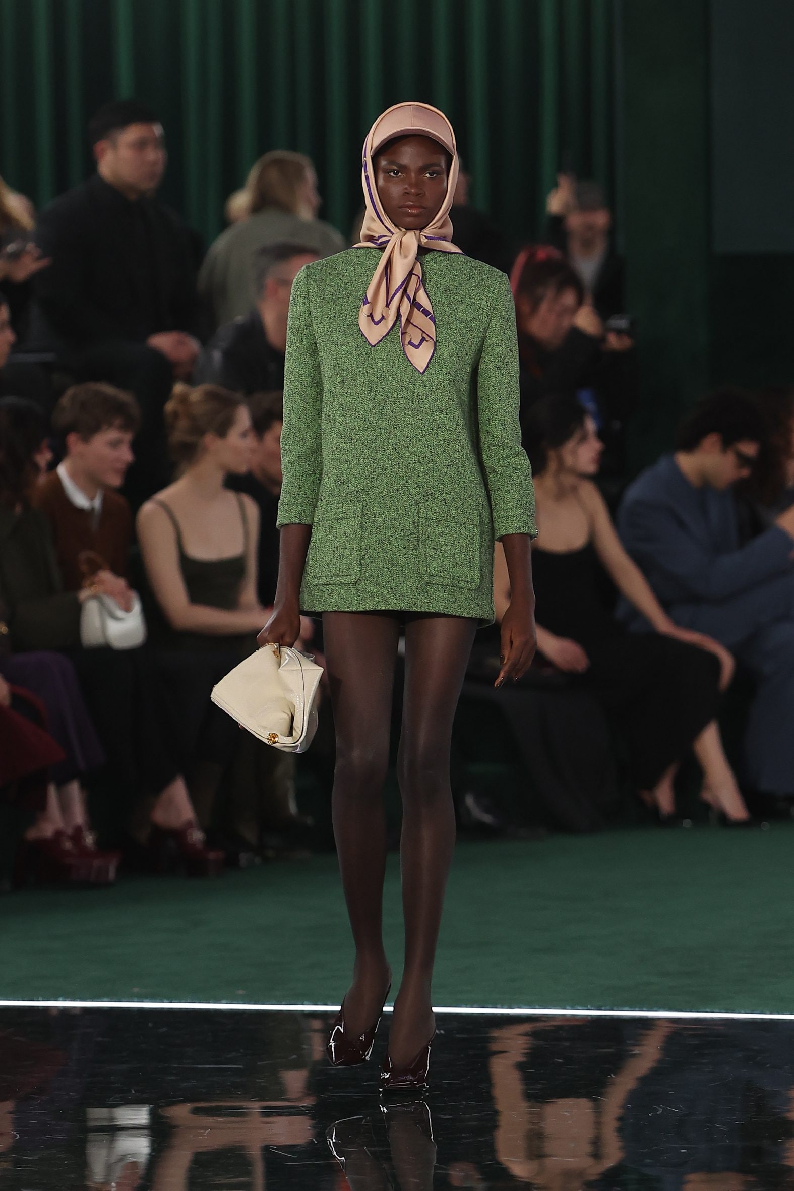 Mini dress verde muschio Gucci