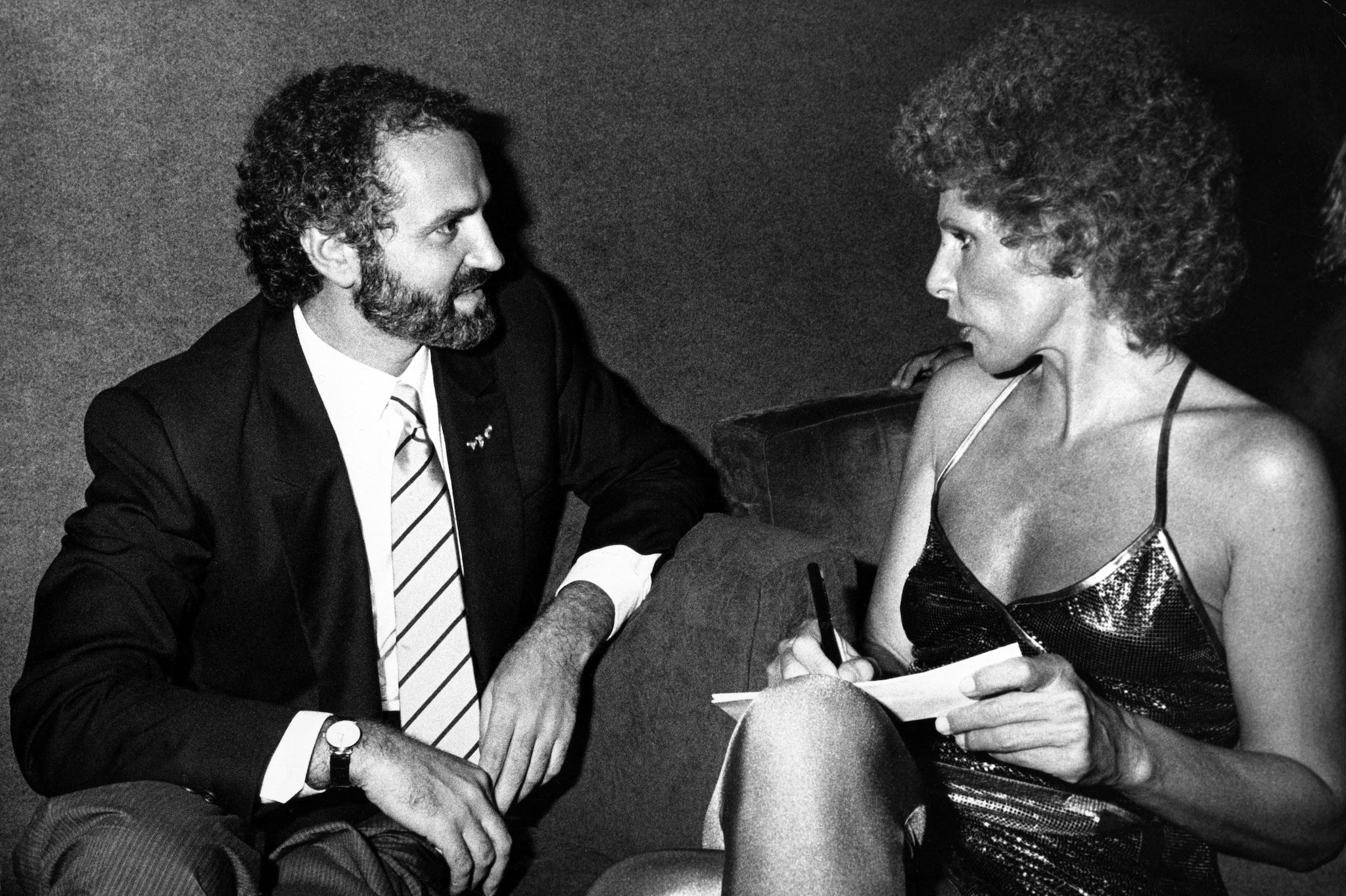 Ornella Vanoni e Gianni Versace