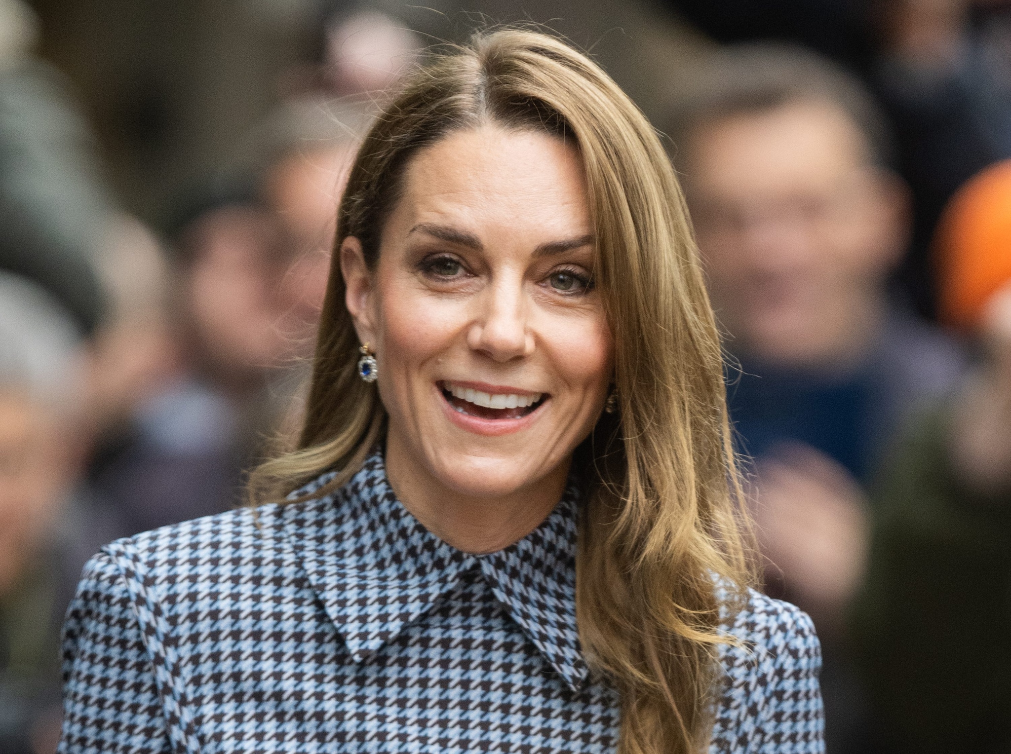 Kate Middleton con gli orecchini reali