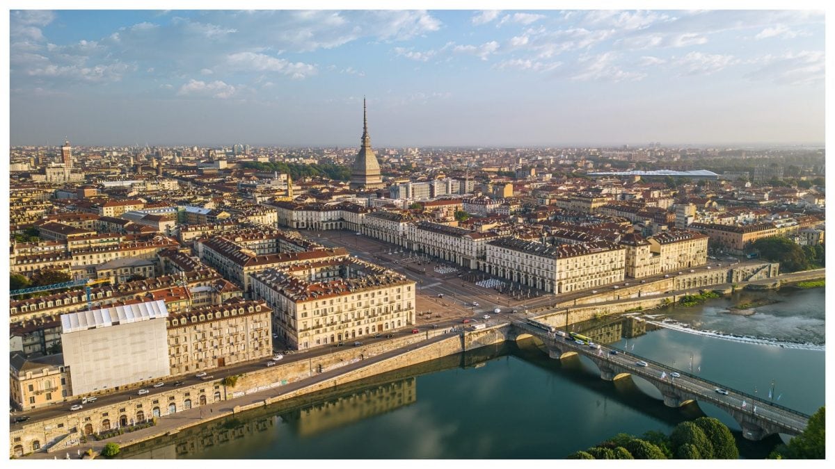 Il centro di Torino con la Mole Antonelliana