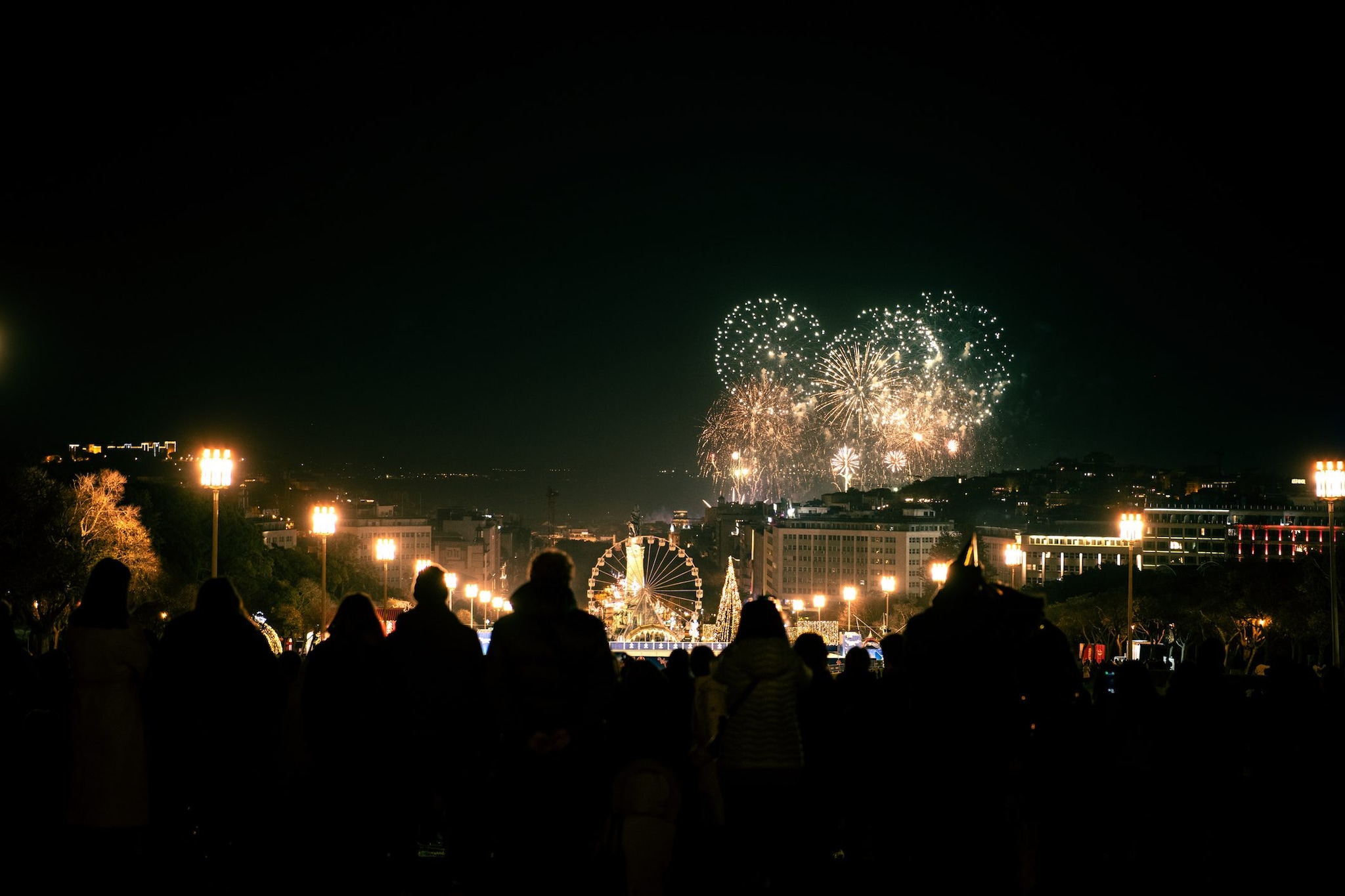 Lisbona a Capodanno con i fuochi d’artificio