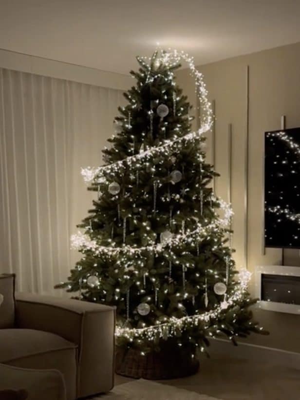 Luci a spirale sull’albero di Natale