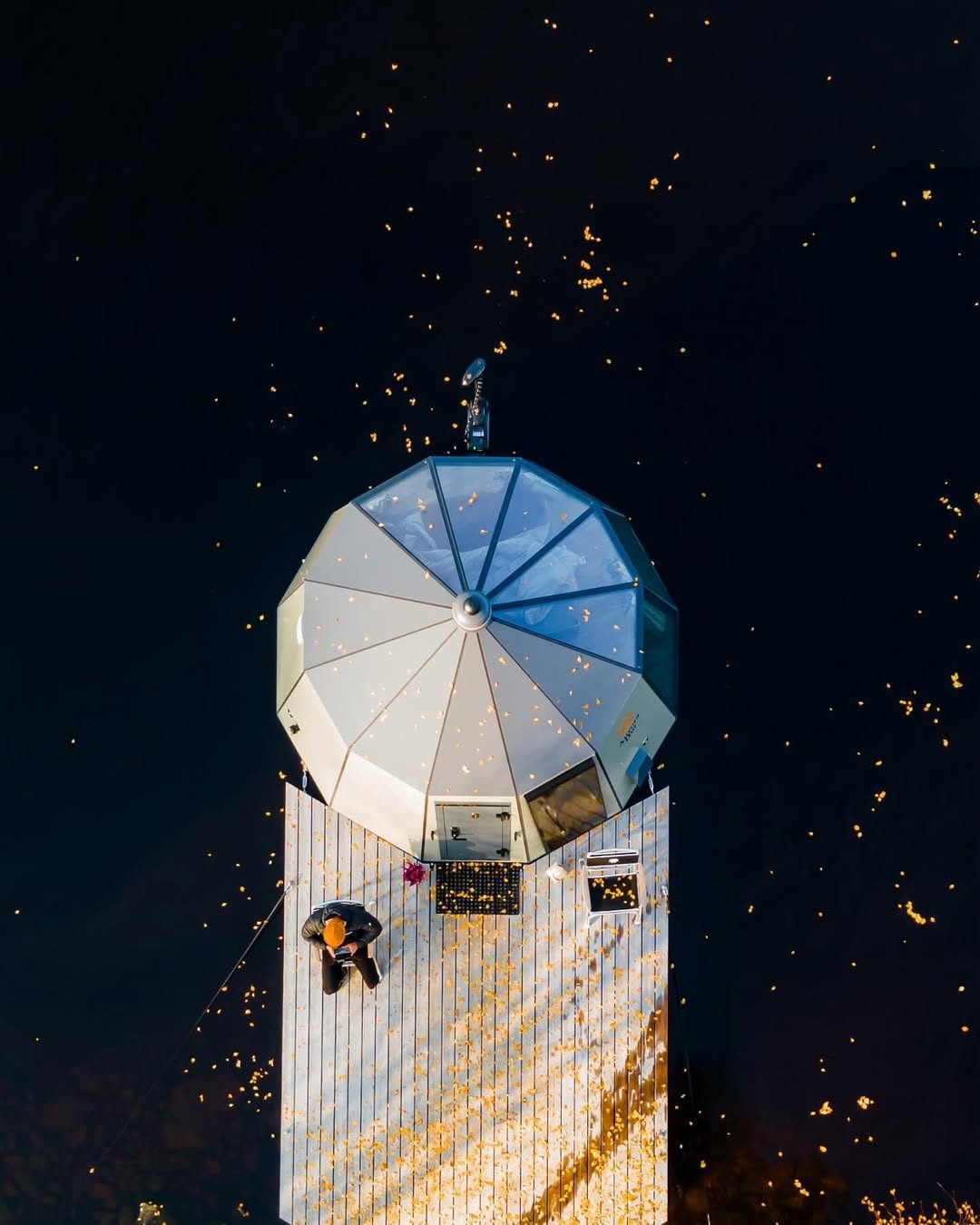 Vista dell’Airbnb dall’alto