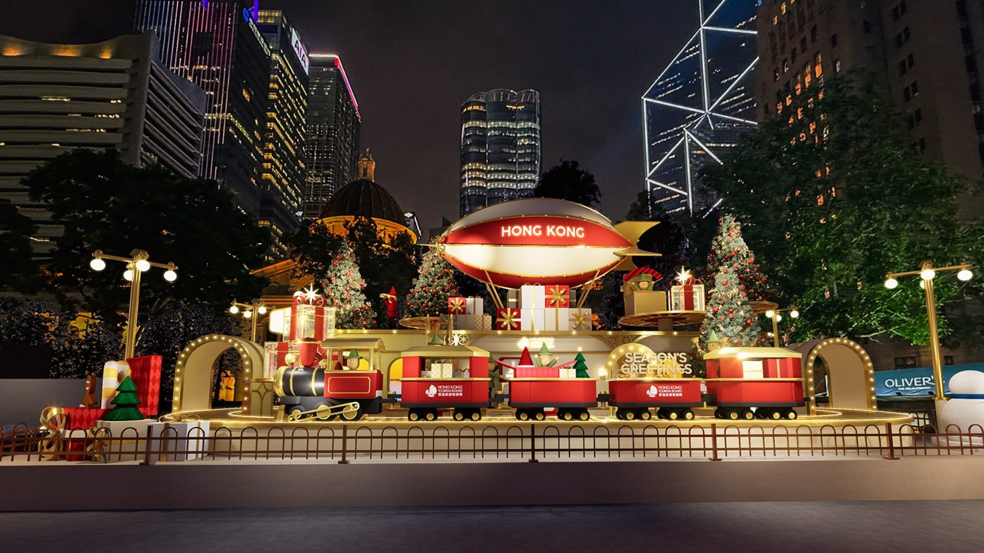 Natale 2025, Hong Kong è un paese delle meraviglie tra installazioni a tema e un albero di 20 metri