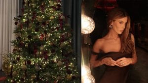 L'albero di Natale di Sophie Codegoni con fiocchi di velluto: "Lo vorrei in casa sempre"