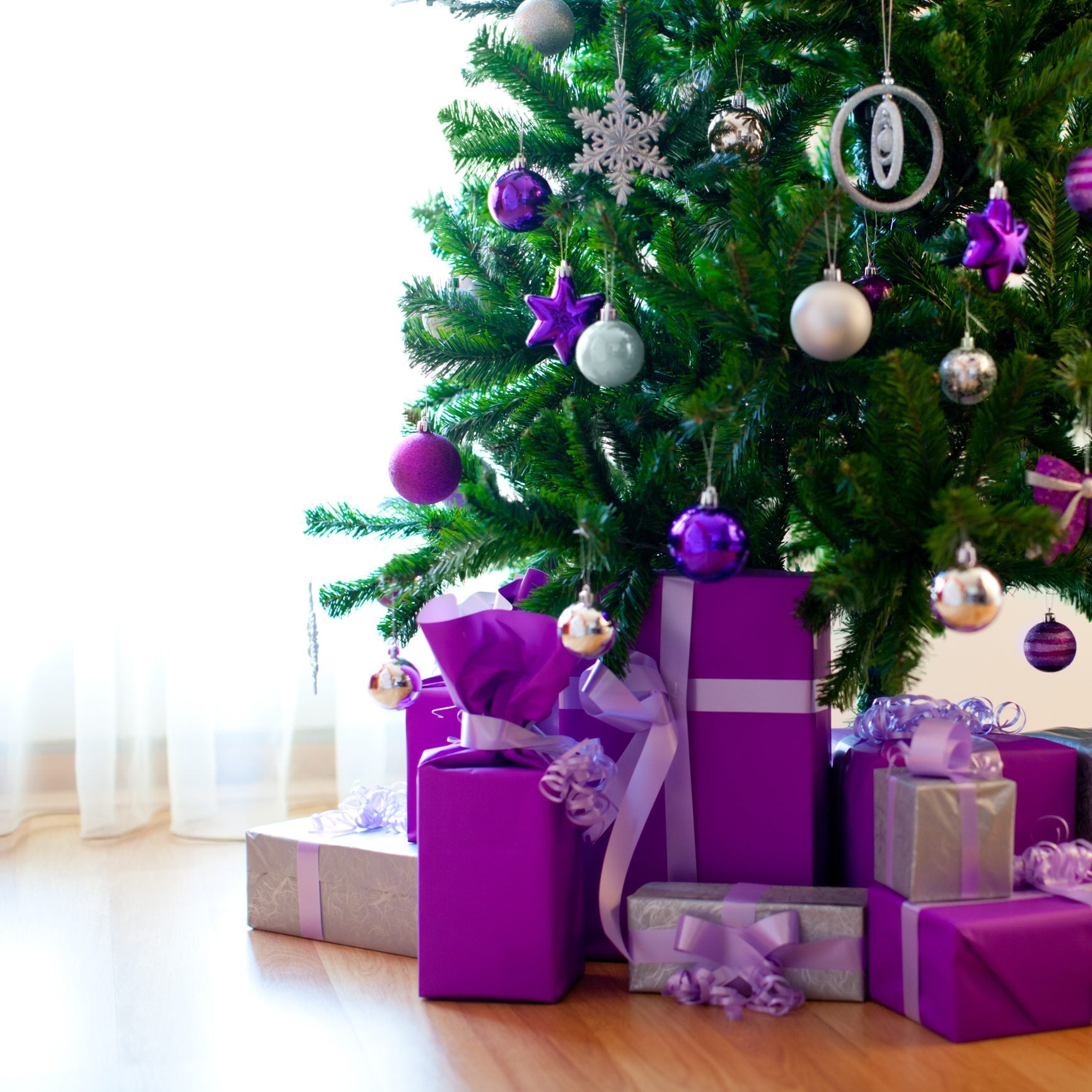 Albero di Natale viola