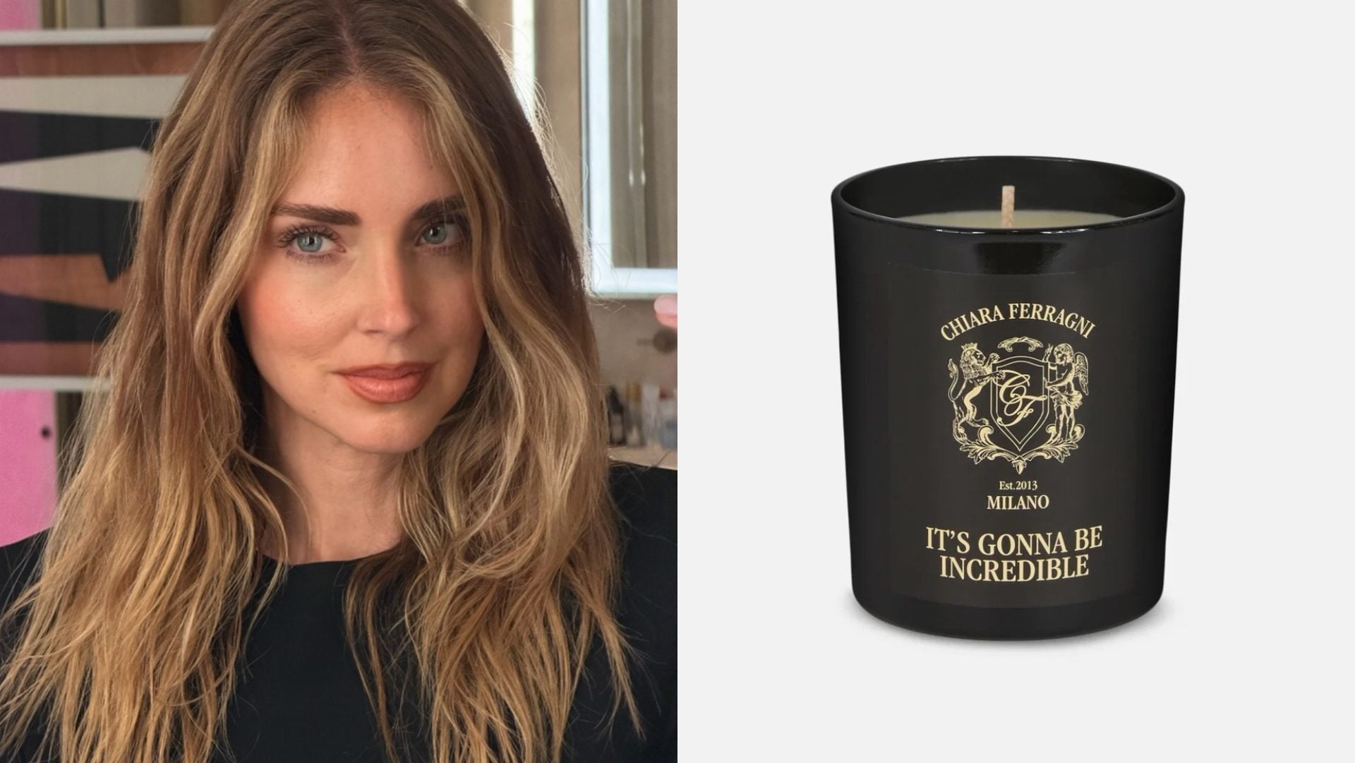 Chiara Ferragni amplia il suo business al settore home: lancia una candela profumata che costa 40 euro