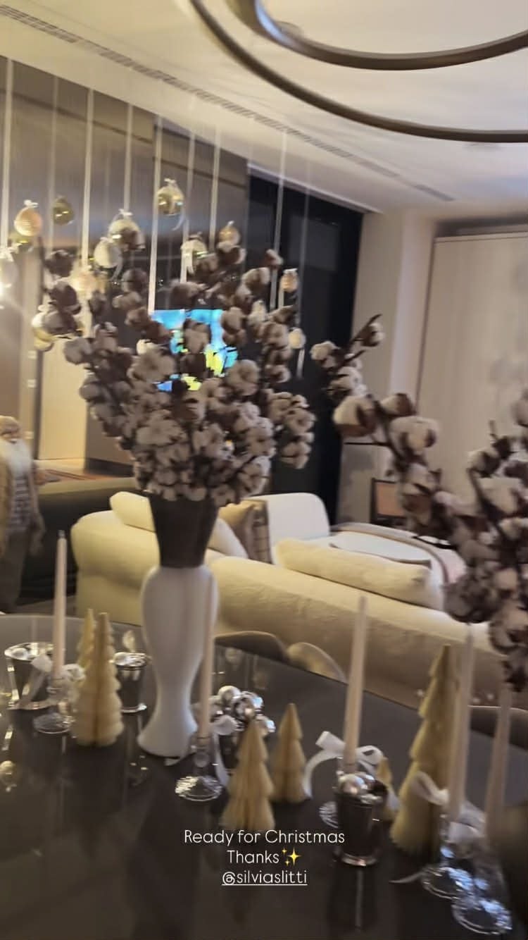 L’allestimento in salotto