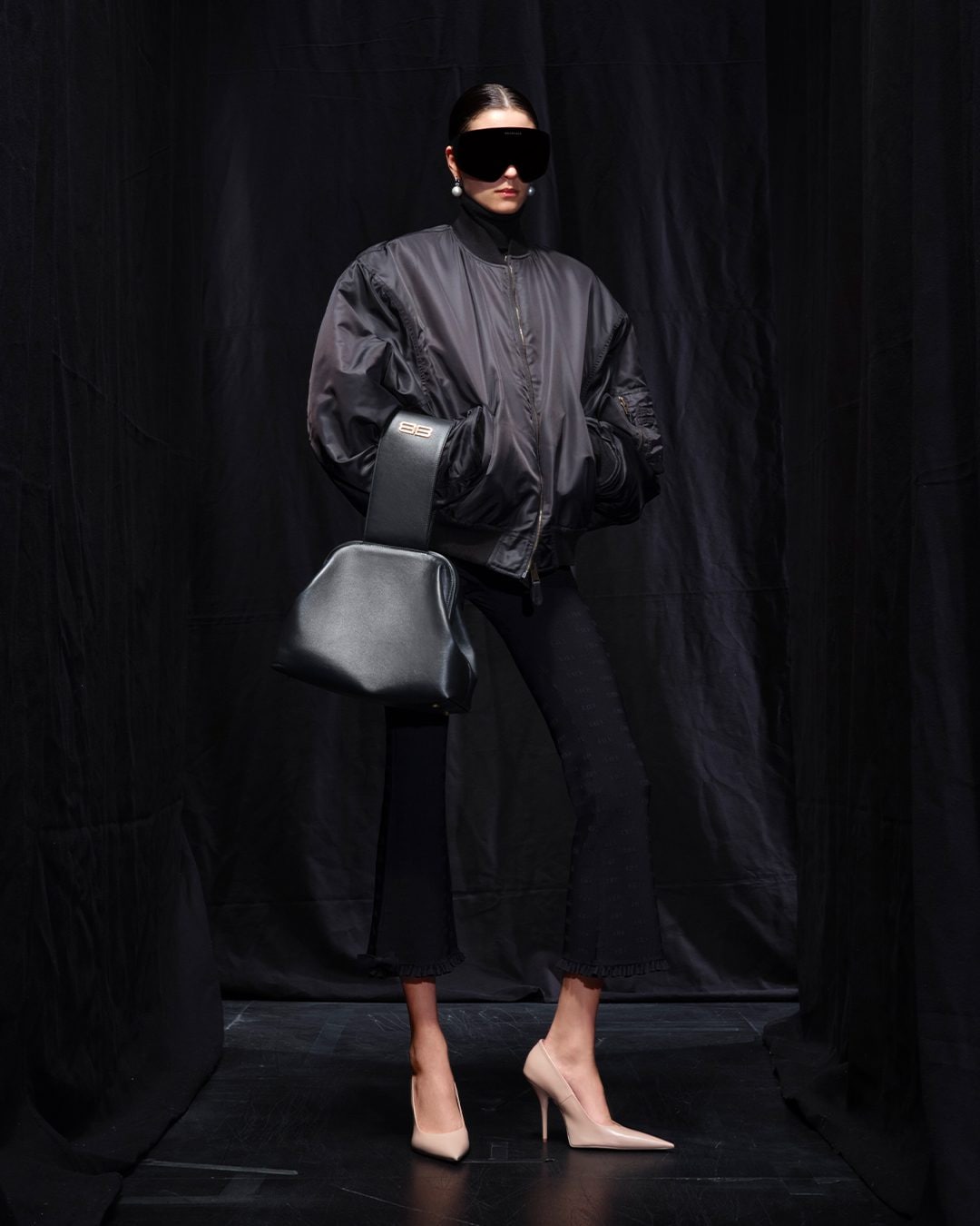 Bomber total black Balenciaga