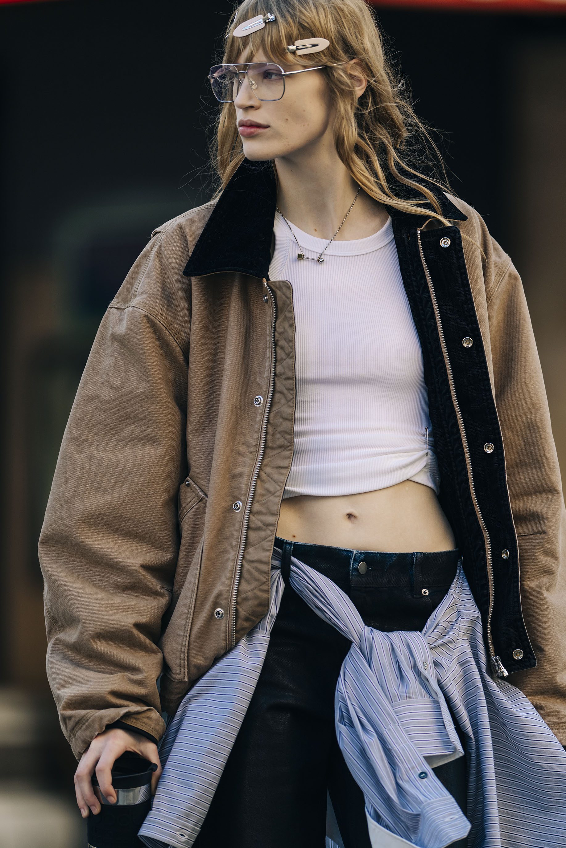 Giacca con colletto in velluto H&M