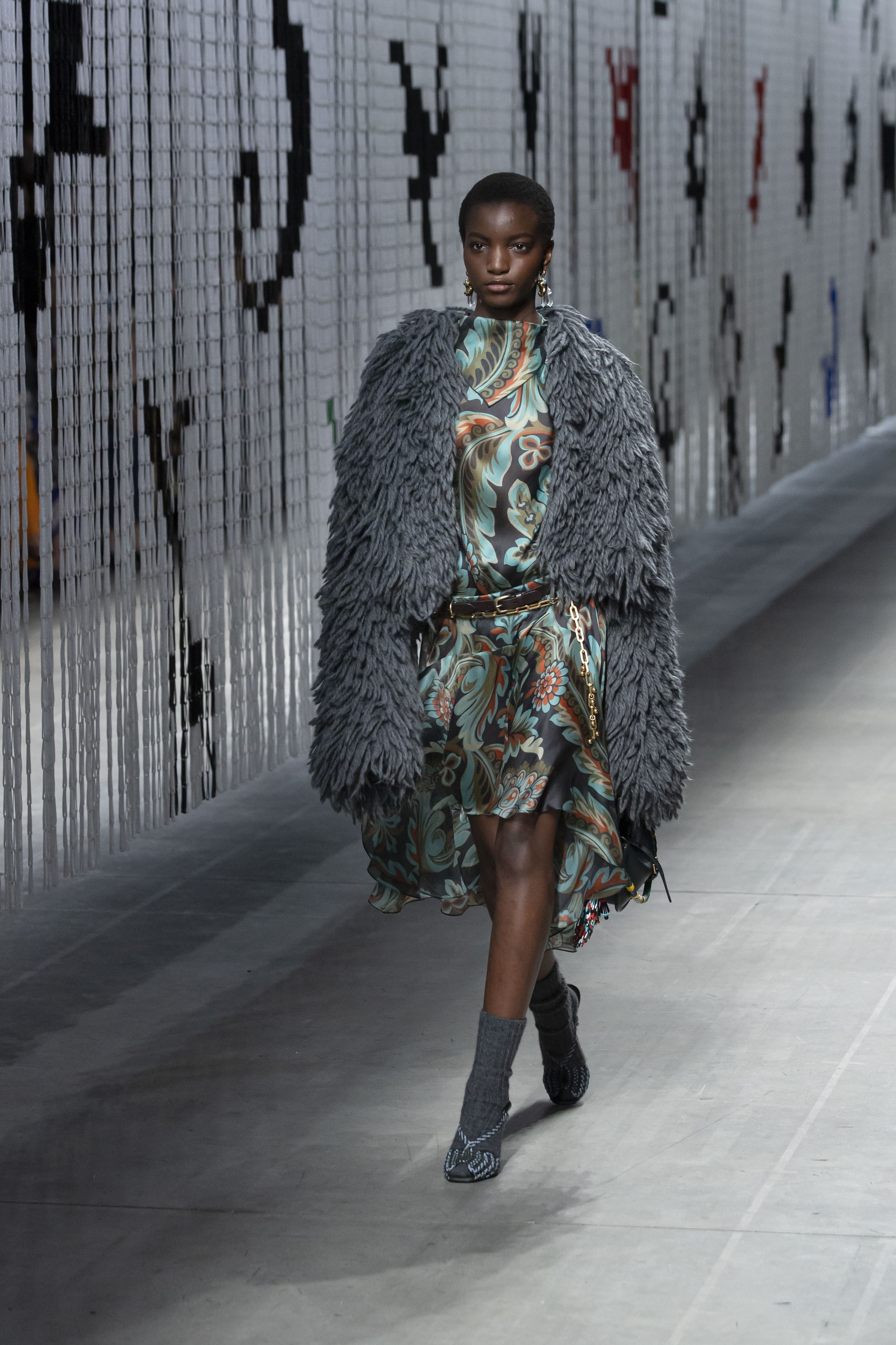 Cardigan in lana furry Etro