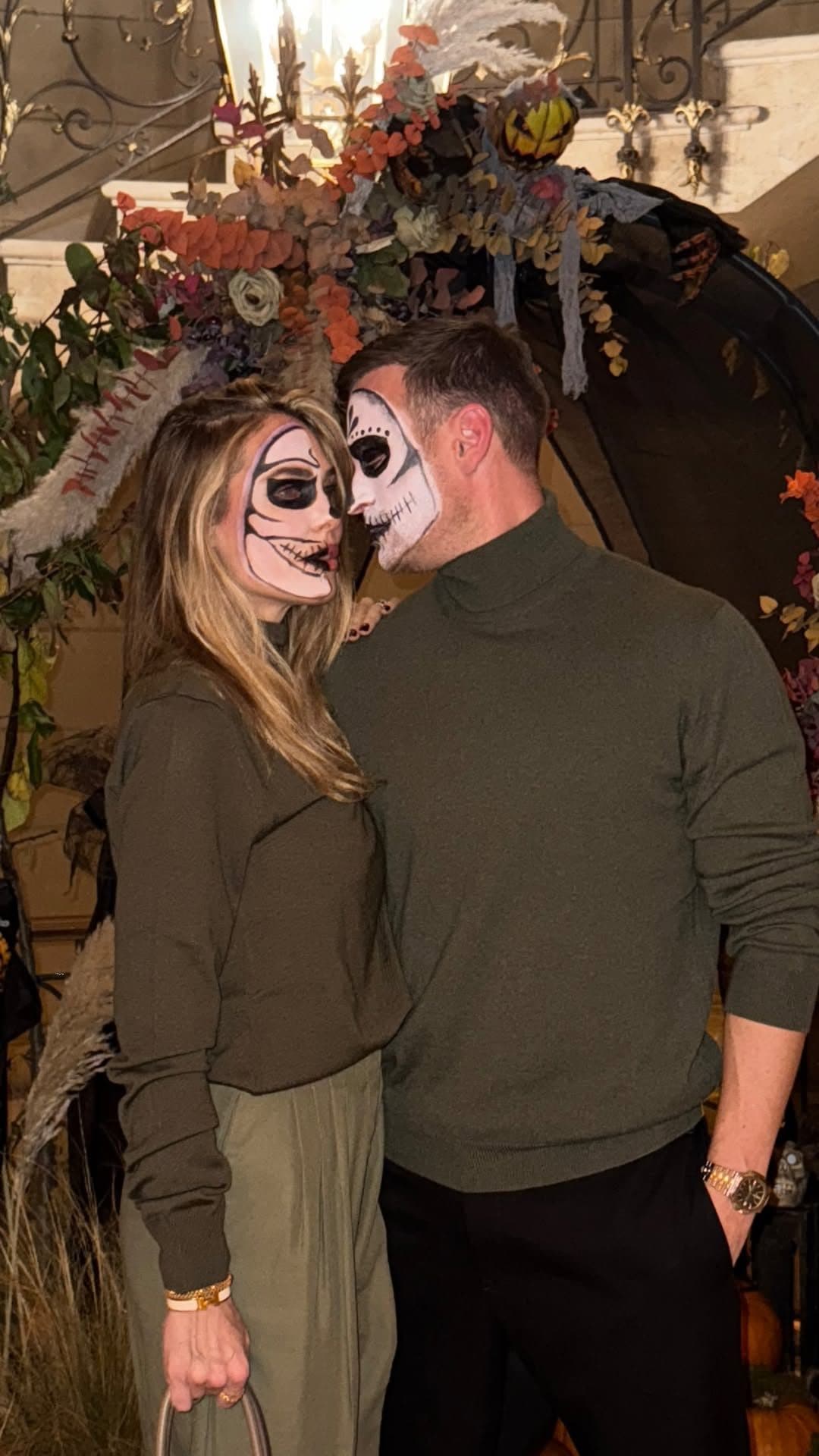 Il trucco di Ilary Blasi e Bastian Muller per Halloween 2025